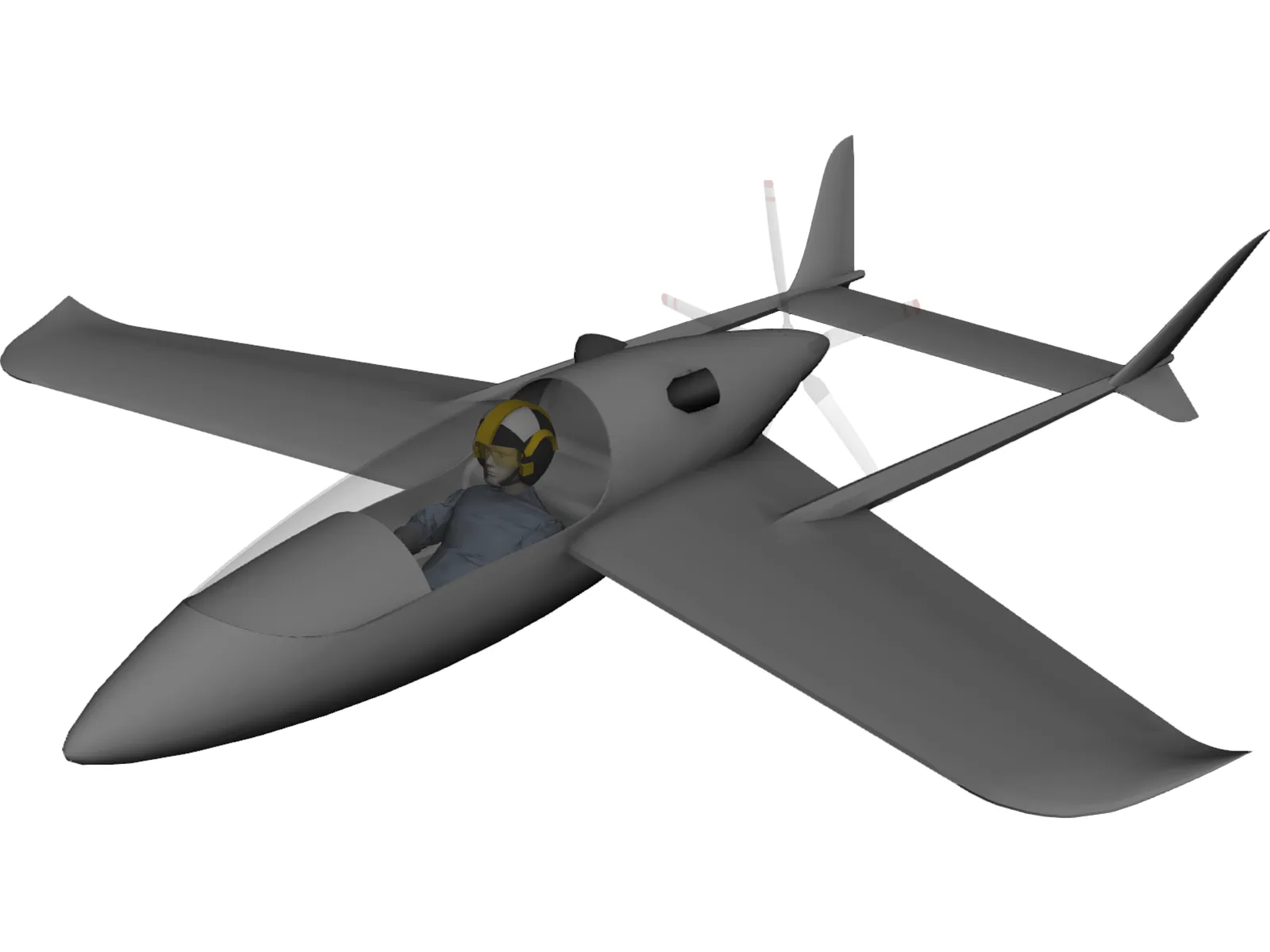 Small Turbine Single Seater 3D Model