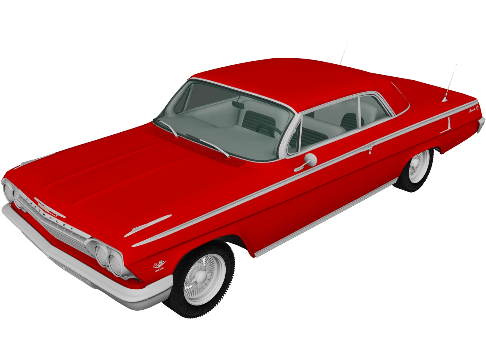 Chevrolet Impala SS (1962) 3D Model