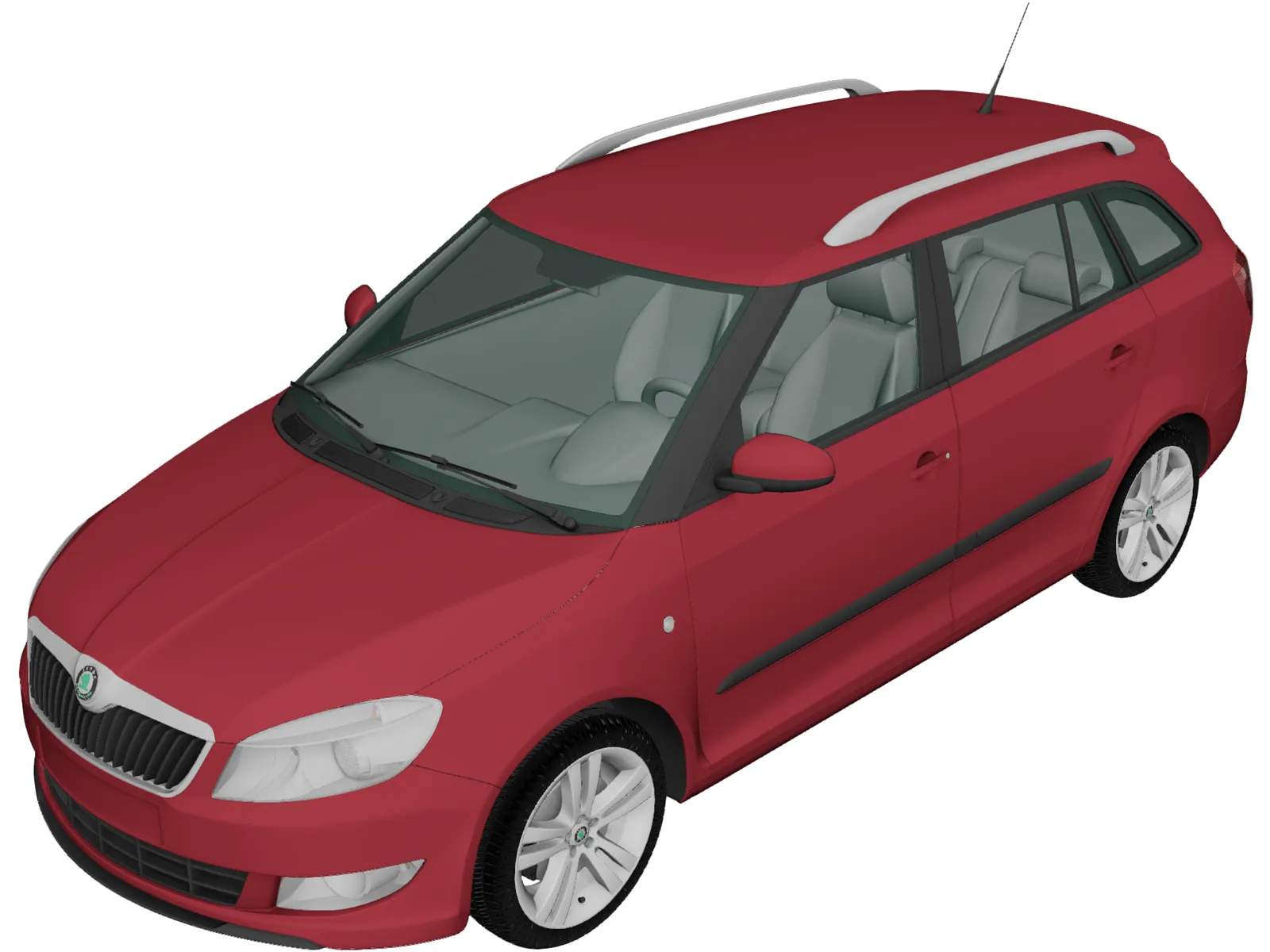 Skoda Fabia Combi (2011) 3D Model