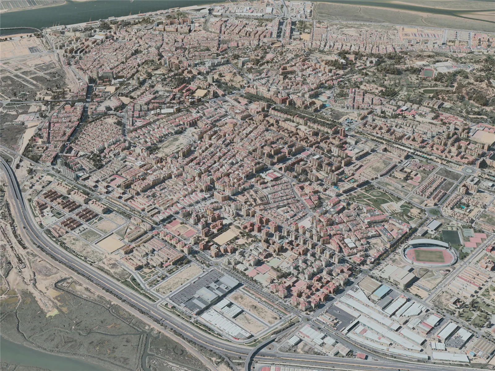 Huelva City, Spain (2020) 3D Model