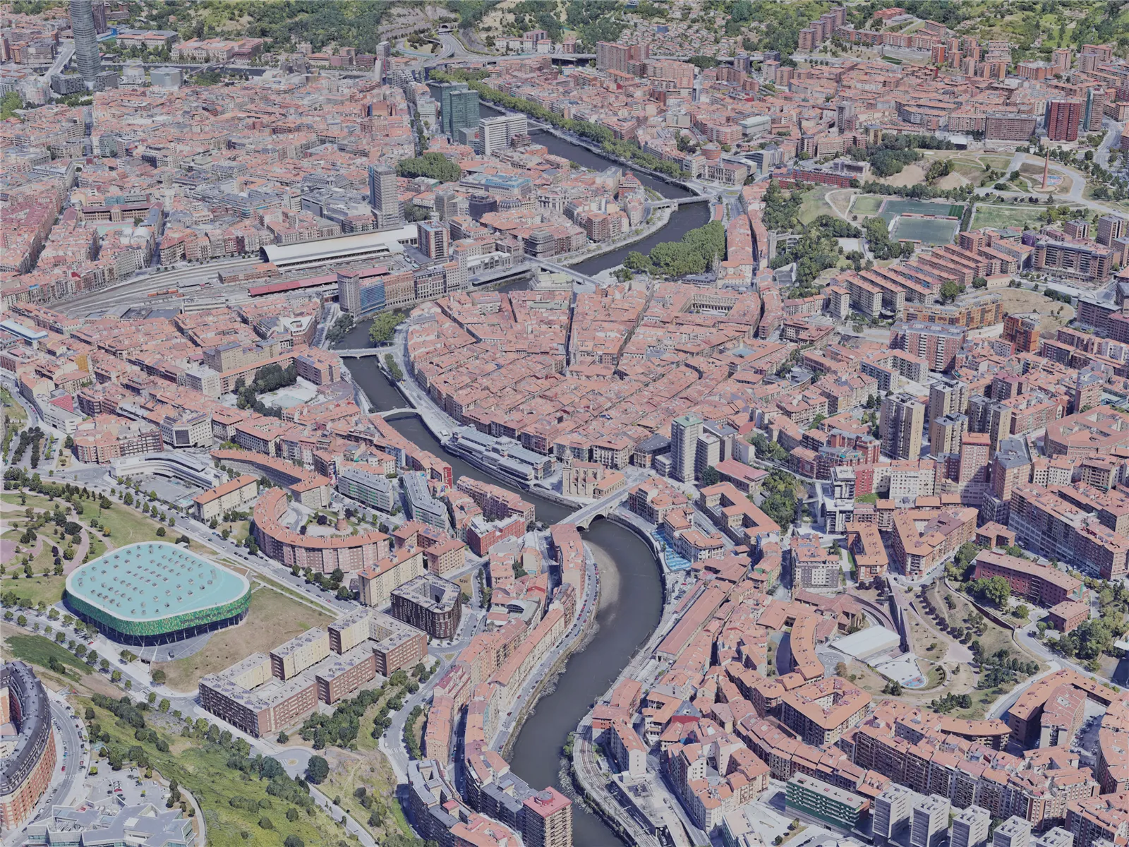 Bilbao City, Spain (2021) 3D Model