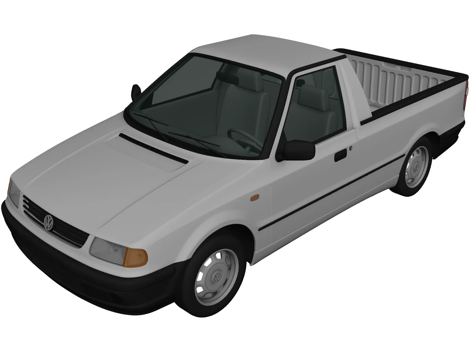 Volkswagen Caddy (1995) 3D Model