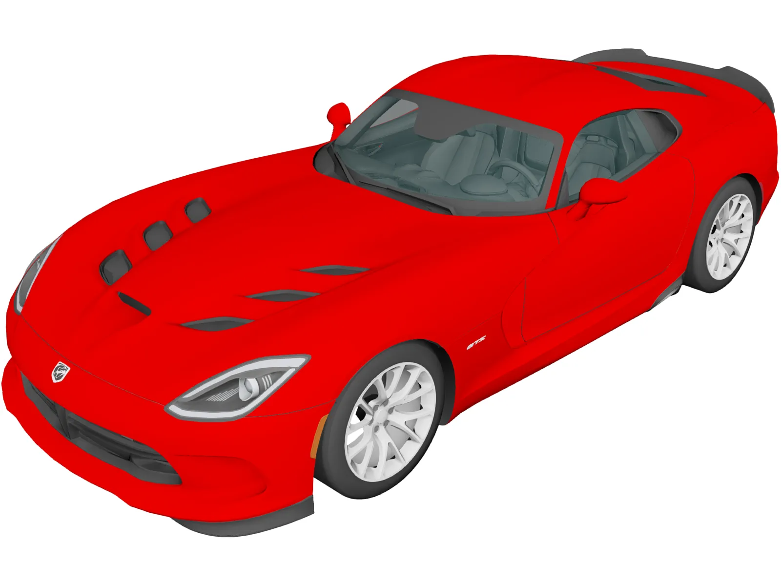 Dodge Viper SRT (2013) 3D Model