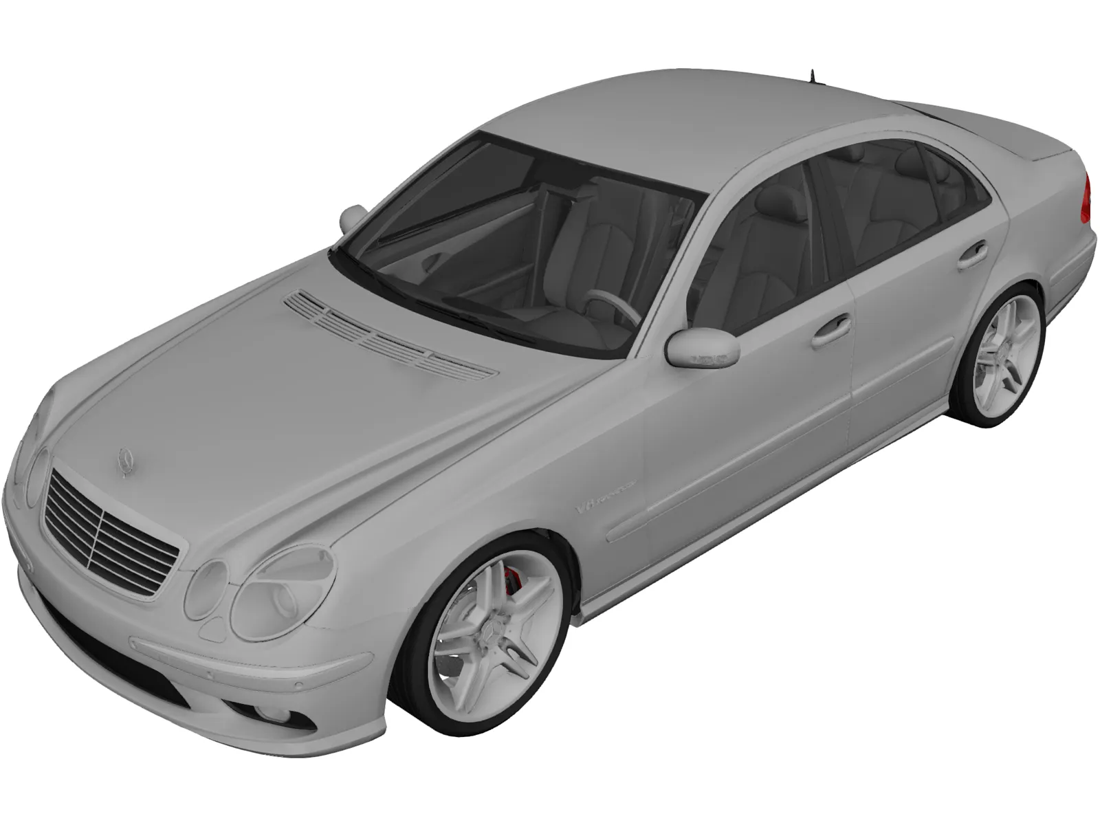 Mercedes Benz E55 AMG (2004) 3D Model