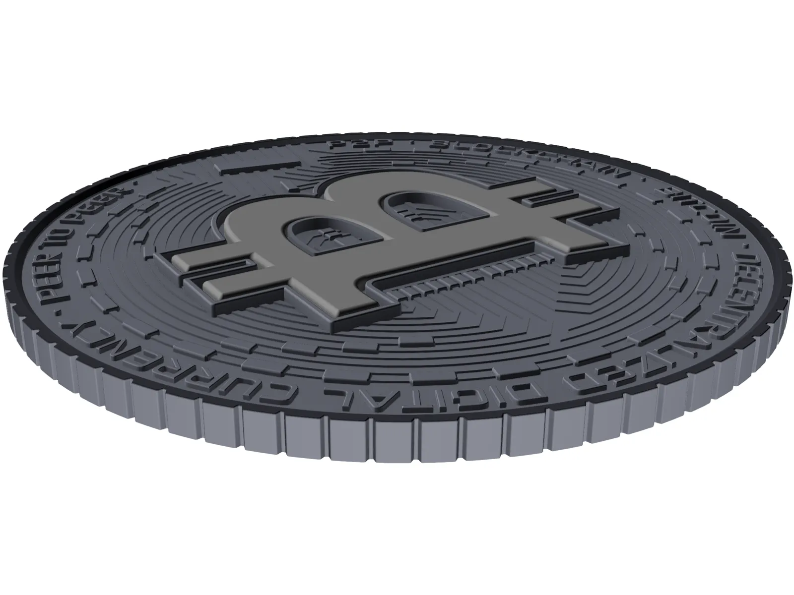 Bitcoin 3D Model