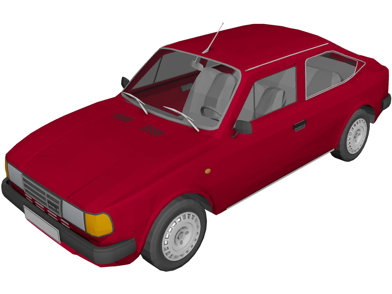 Skoda 105 (1985) 3D Model