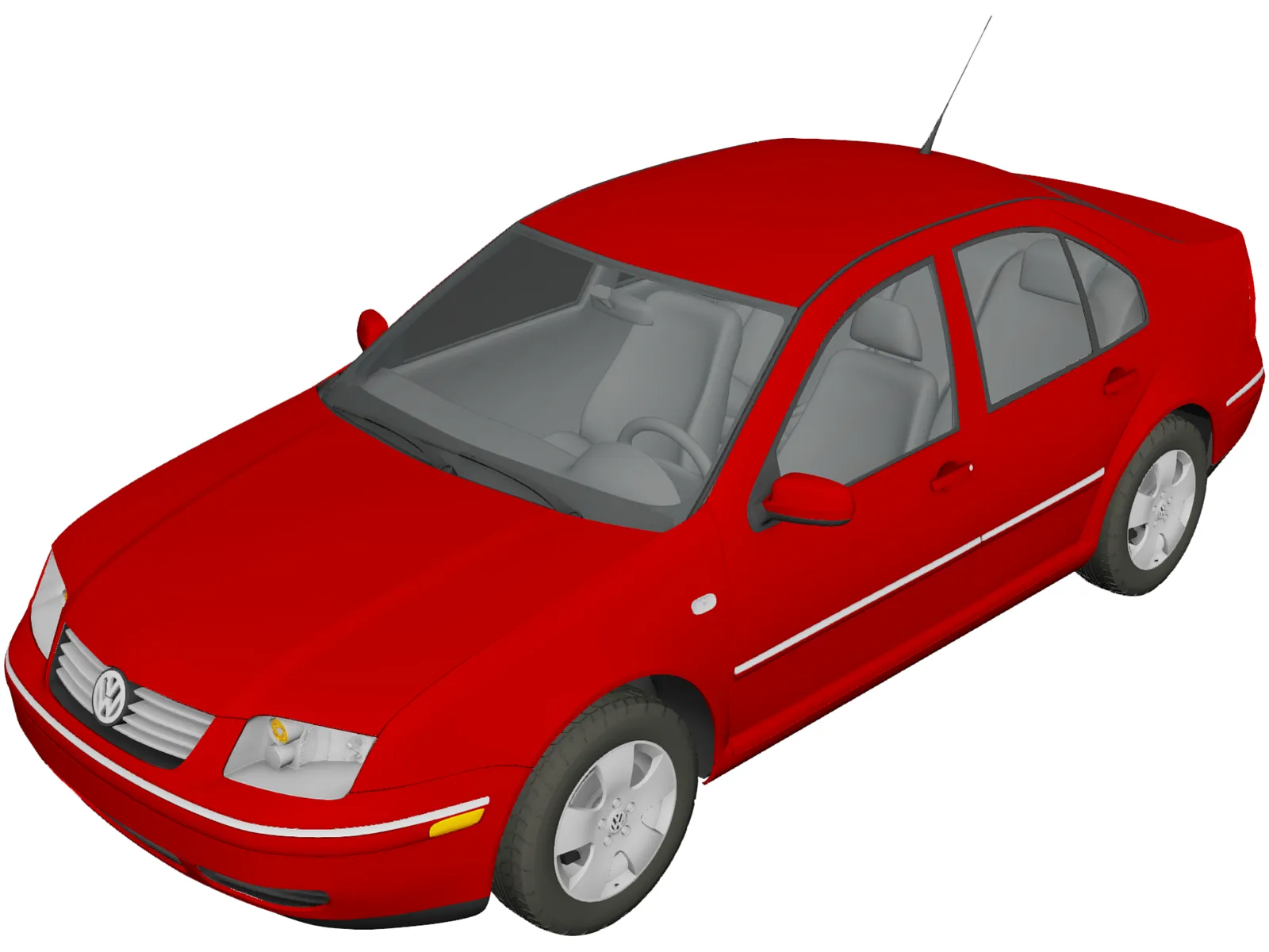 Volkswagen Jetta (2003) 3D Model