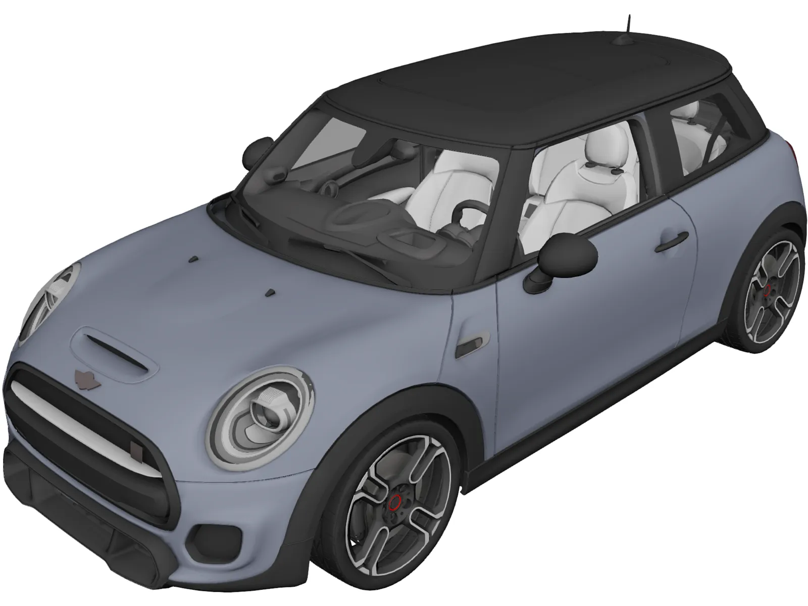 Mini Cooper S JCW (2019) 3D Model