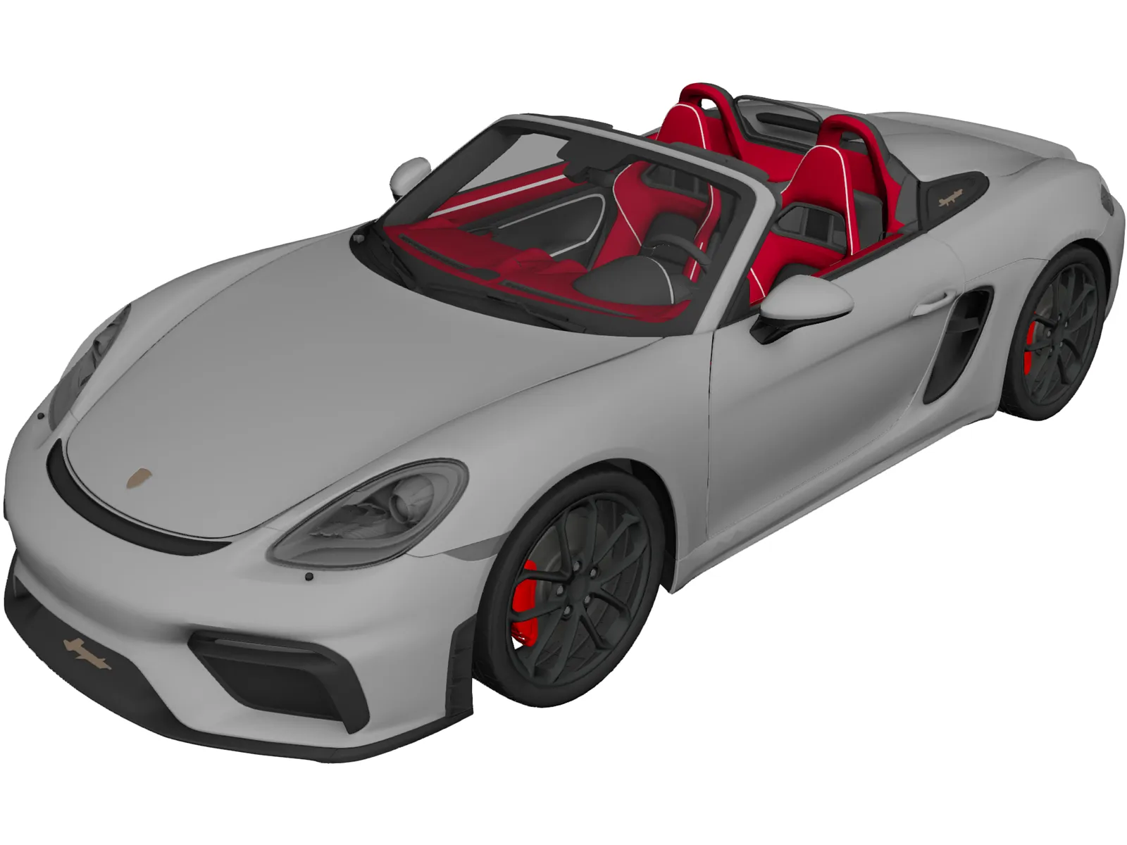 Porsche 718 Spyder (2020) 3D Model