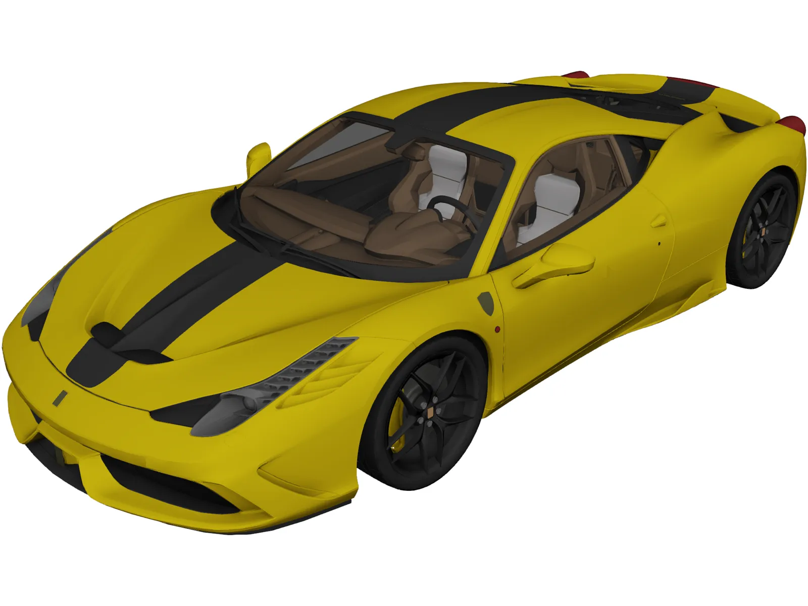 Ferrari 458 Speciale (2014) 3D Model