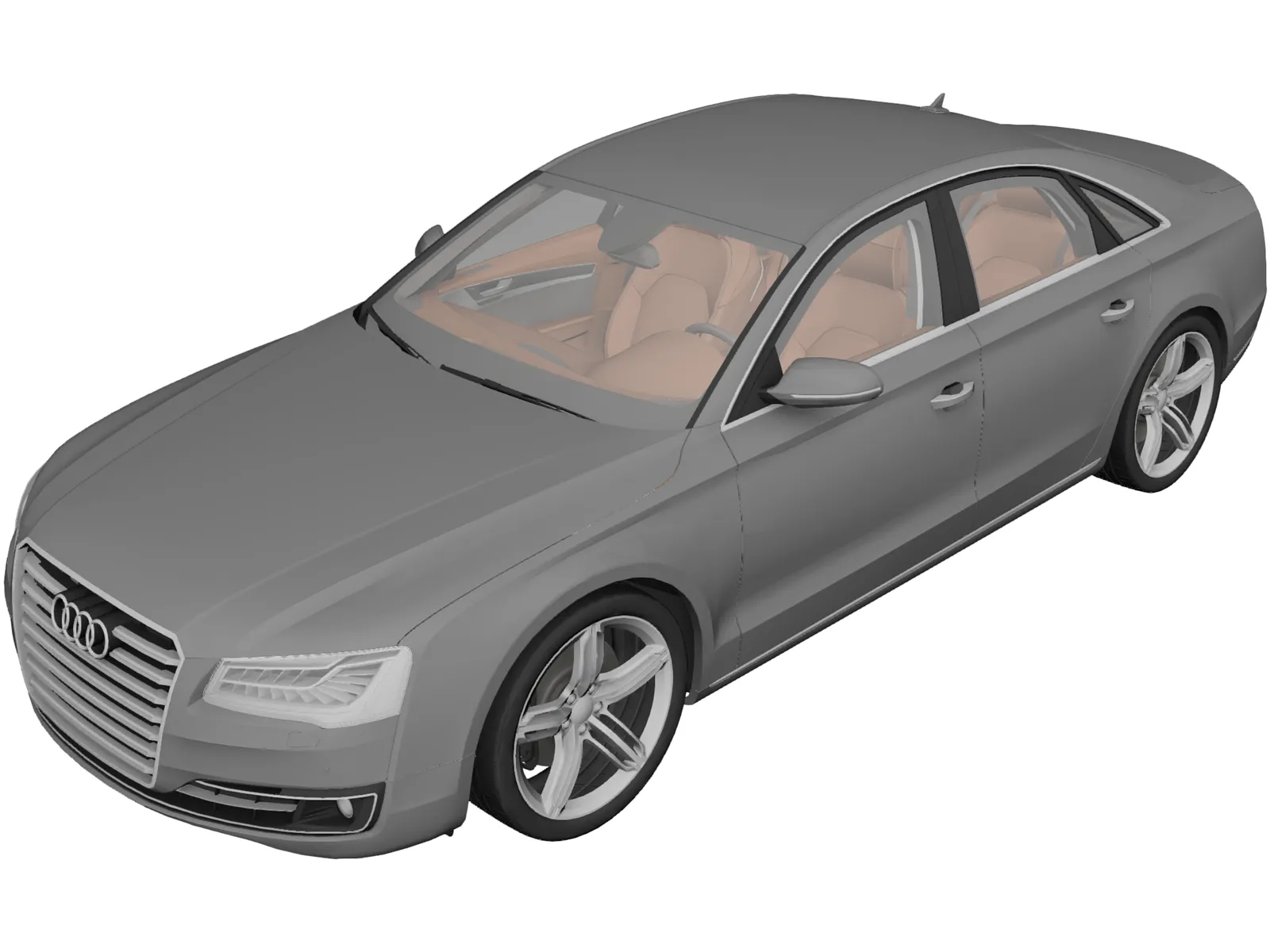 Audi A8 (2015) 3D Model