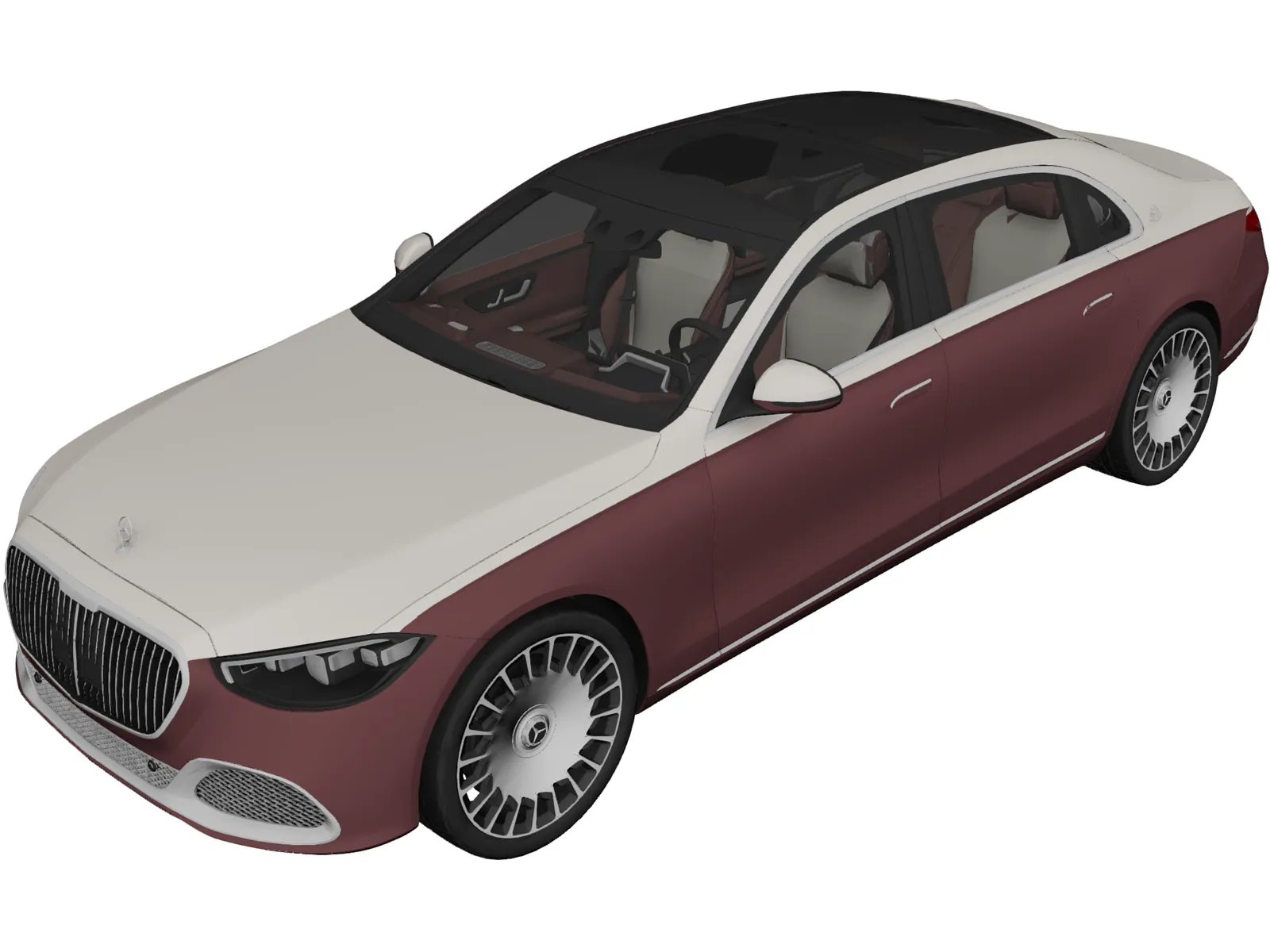 Mercedes-Maybach S 680 (2021) 3D Model