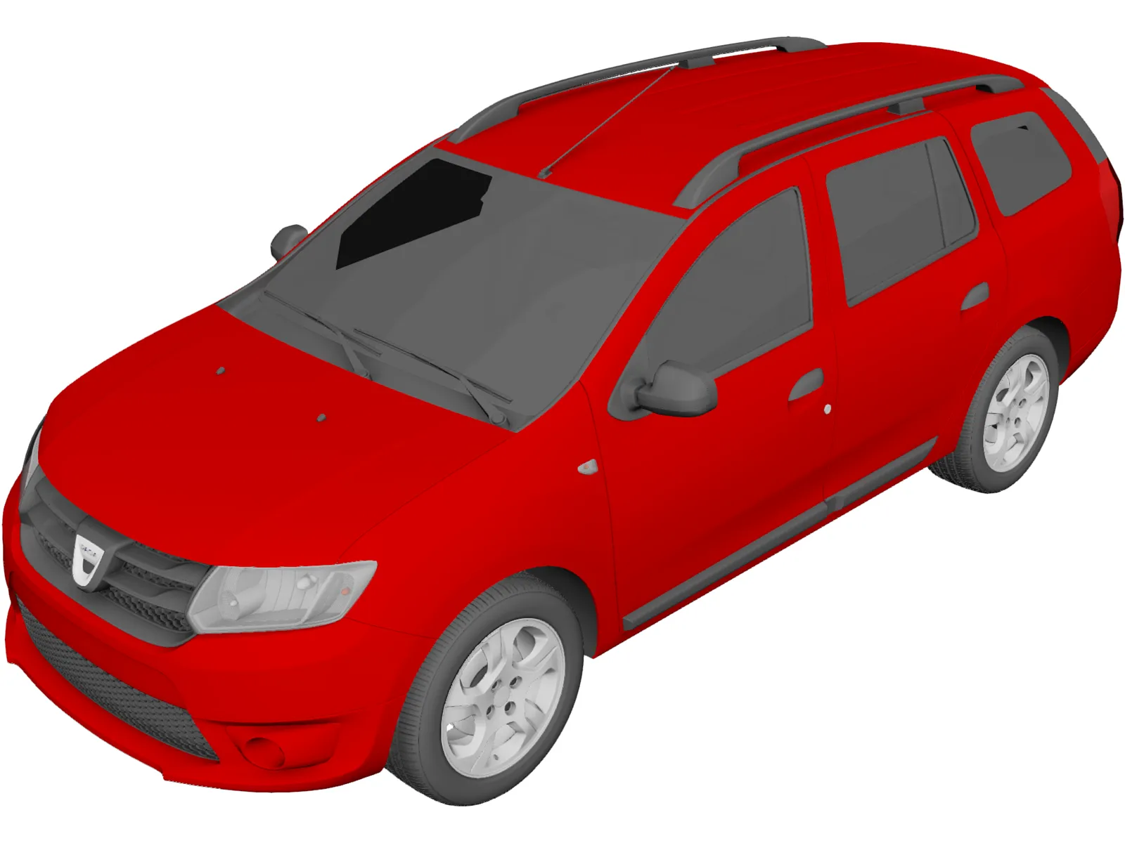 Dacia Logan MCV Wagon (2015) 3D Model