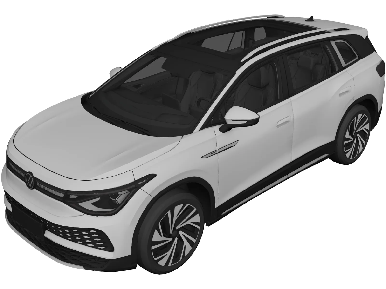 Volkswagen ID.6 X (2022) 3D Model