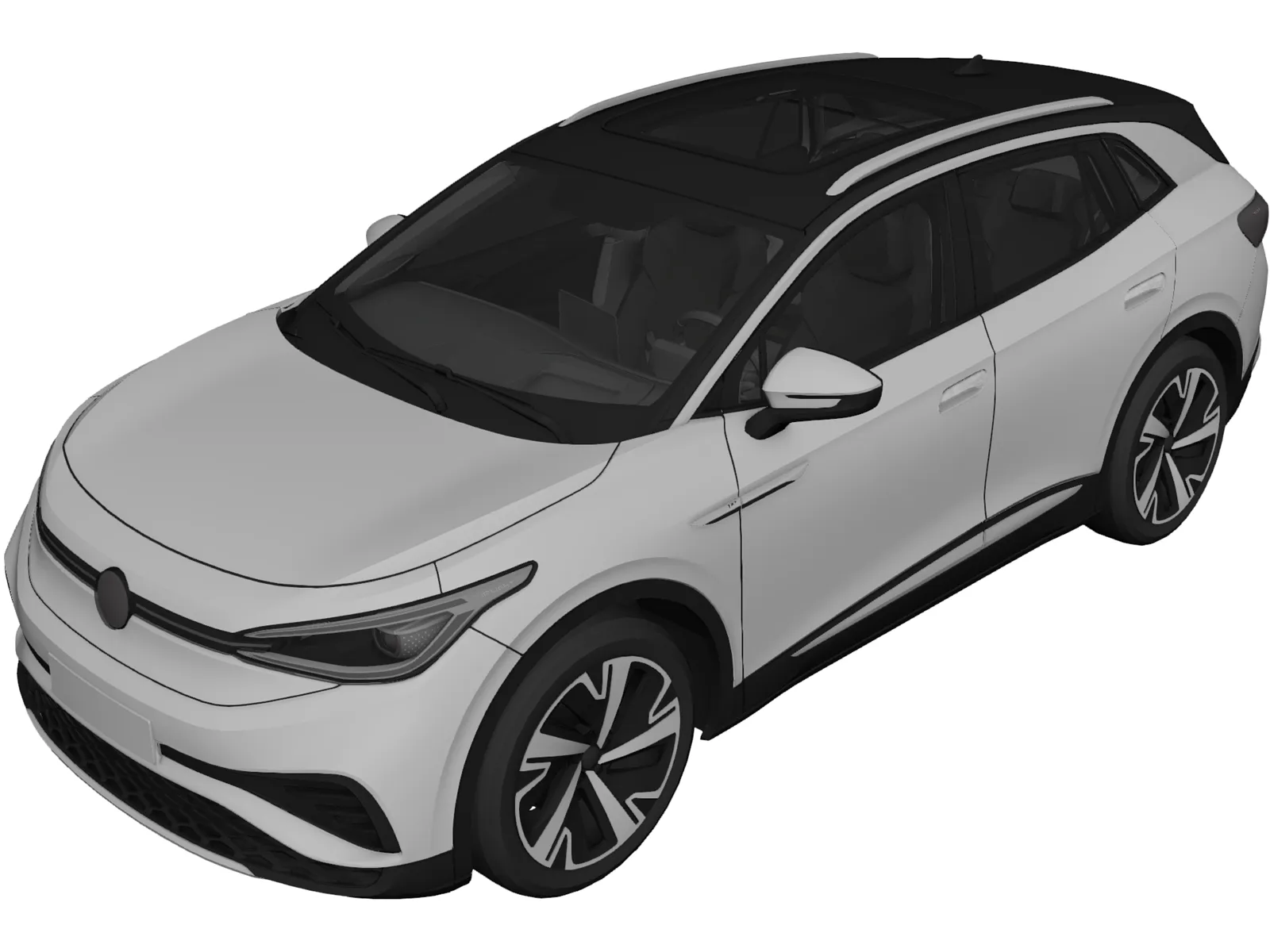 Volkswagen ID.4 X (2021) 3D Model