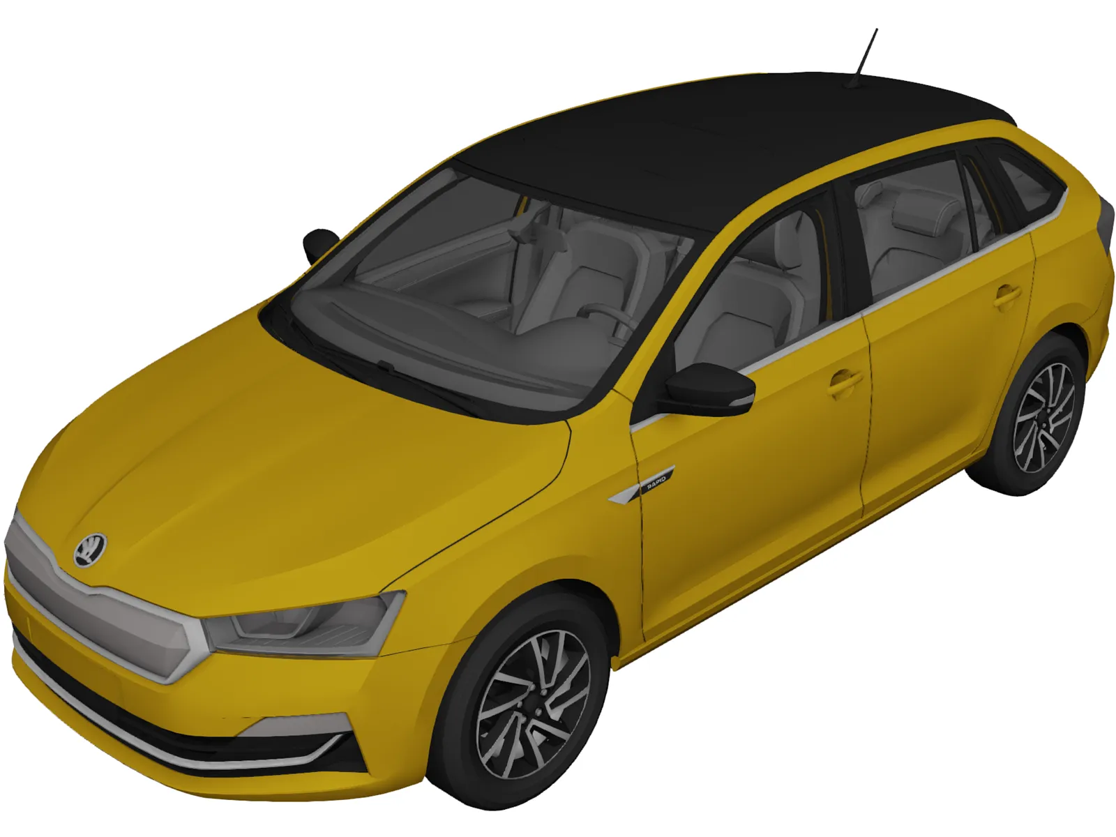 Skoda Rapid Spaceback (2020) 3D Model