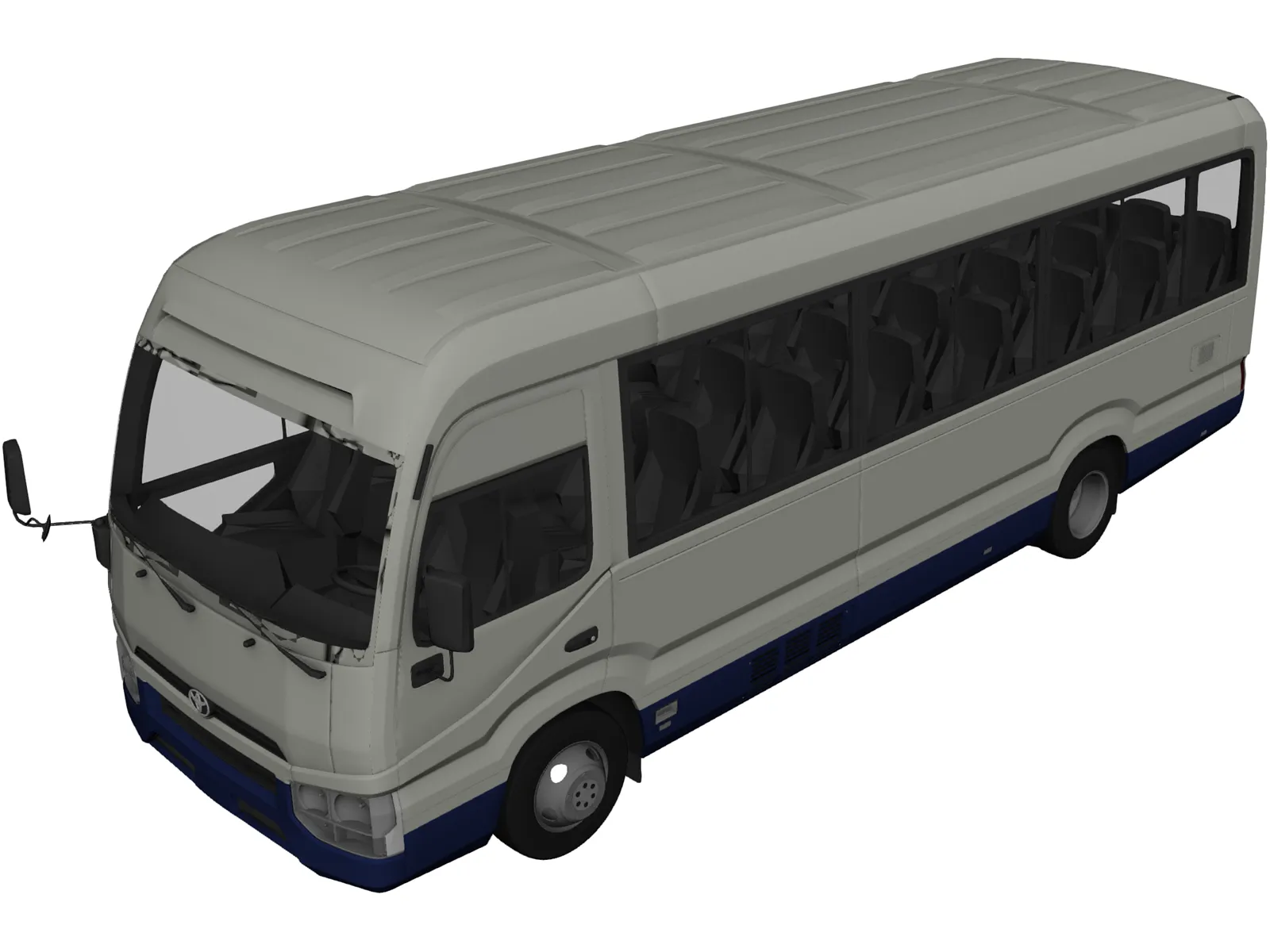 Toyota Coaster (2020) 3D Model