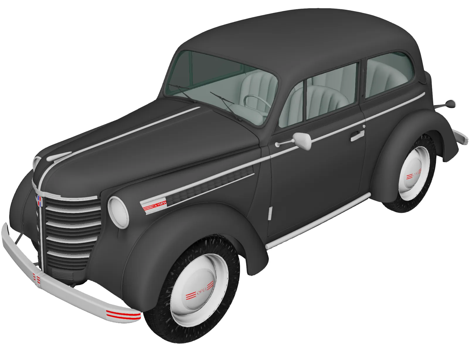 Opel Olympia (1938) 3D Model