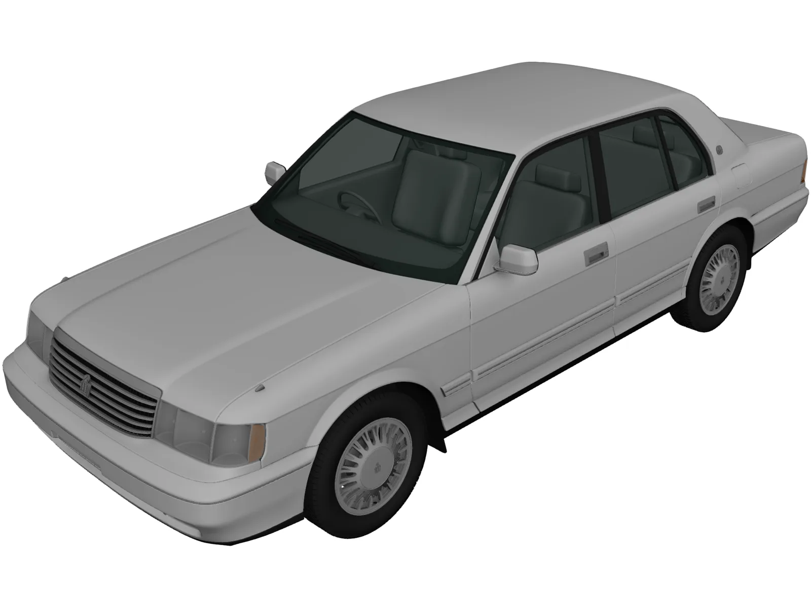 Toyota Crown (1991) 3D Model