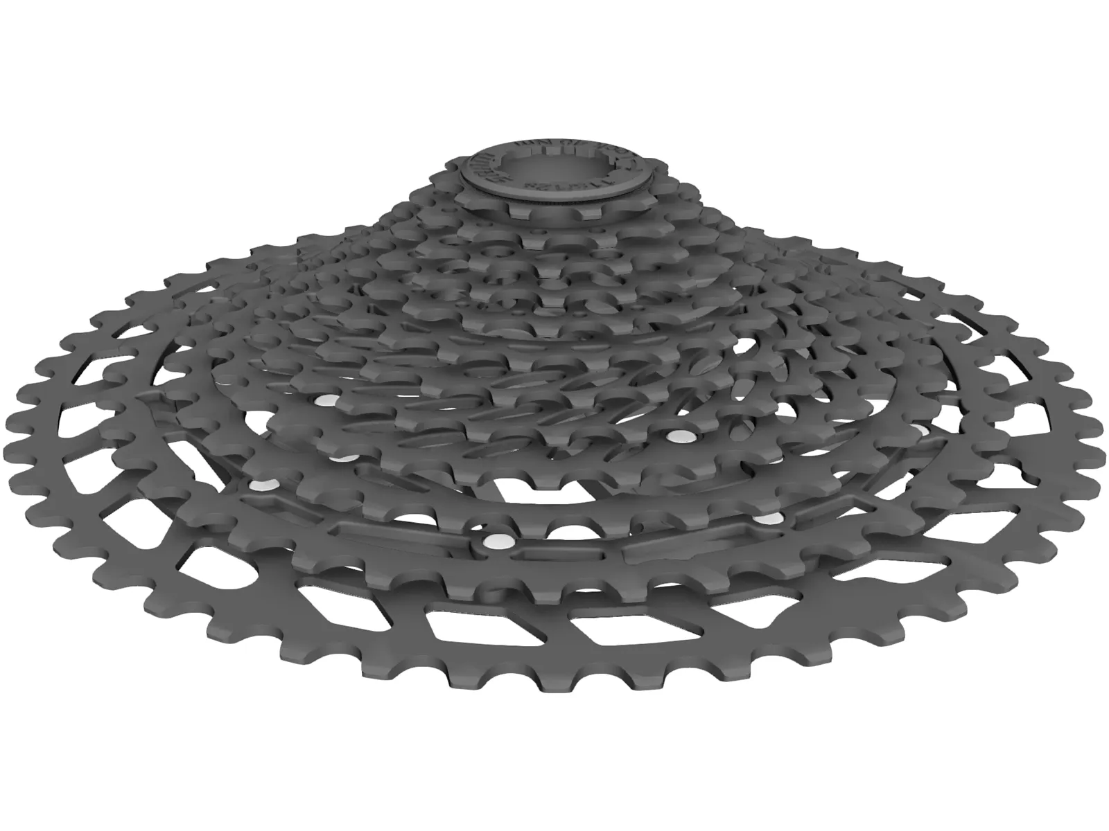 PG1210 12-speed Cassette 3D Model