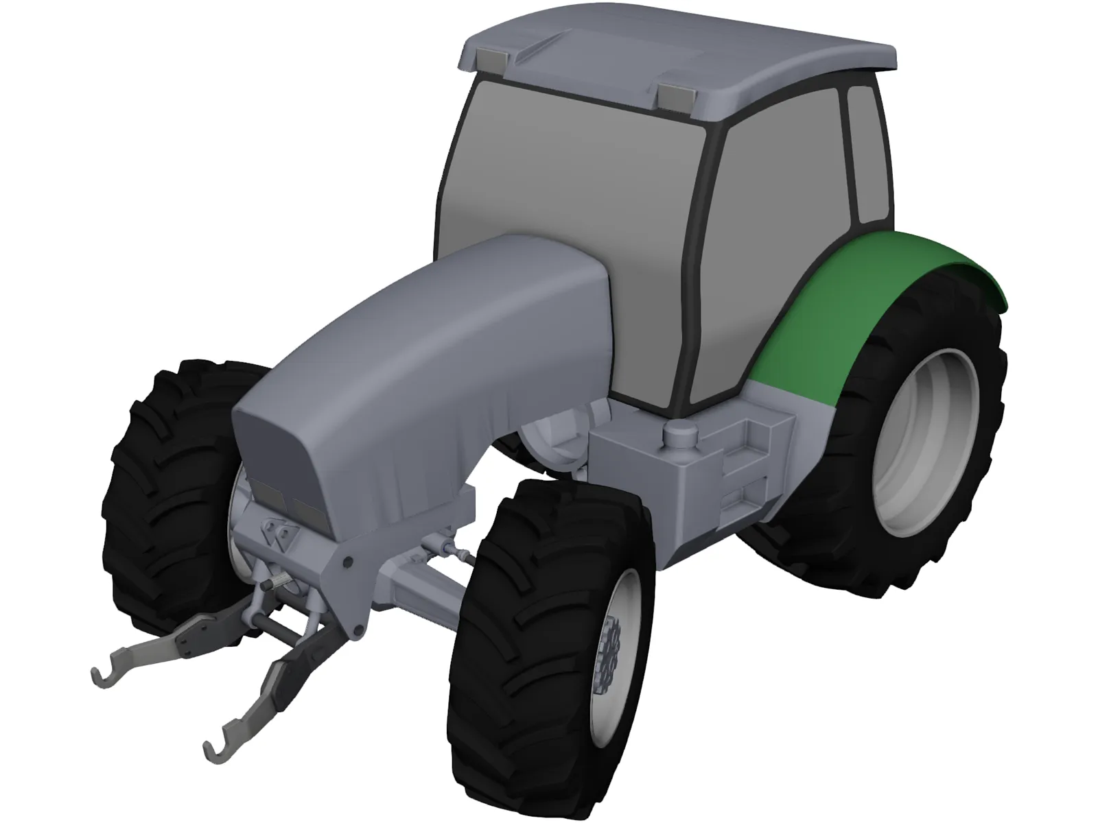 Deutz Tractor 3D Model