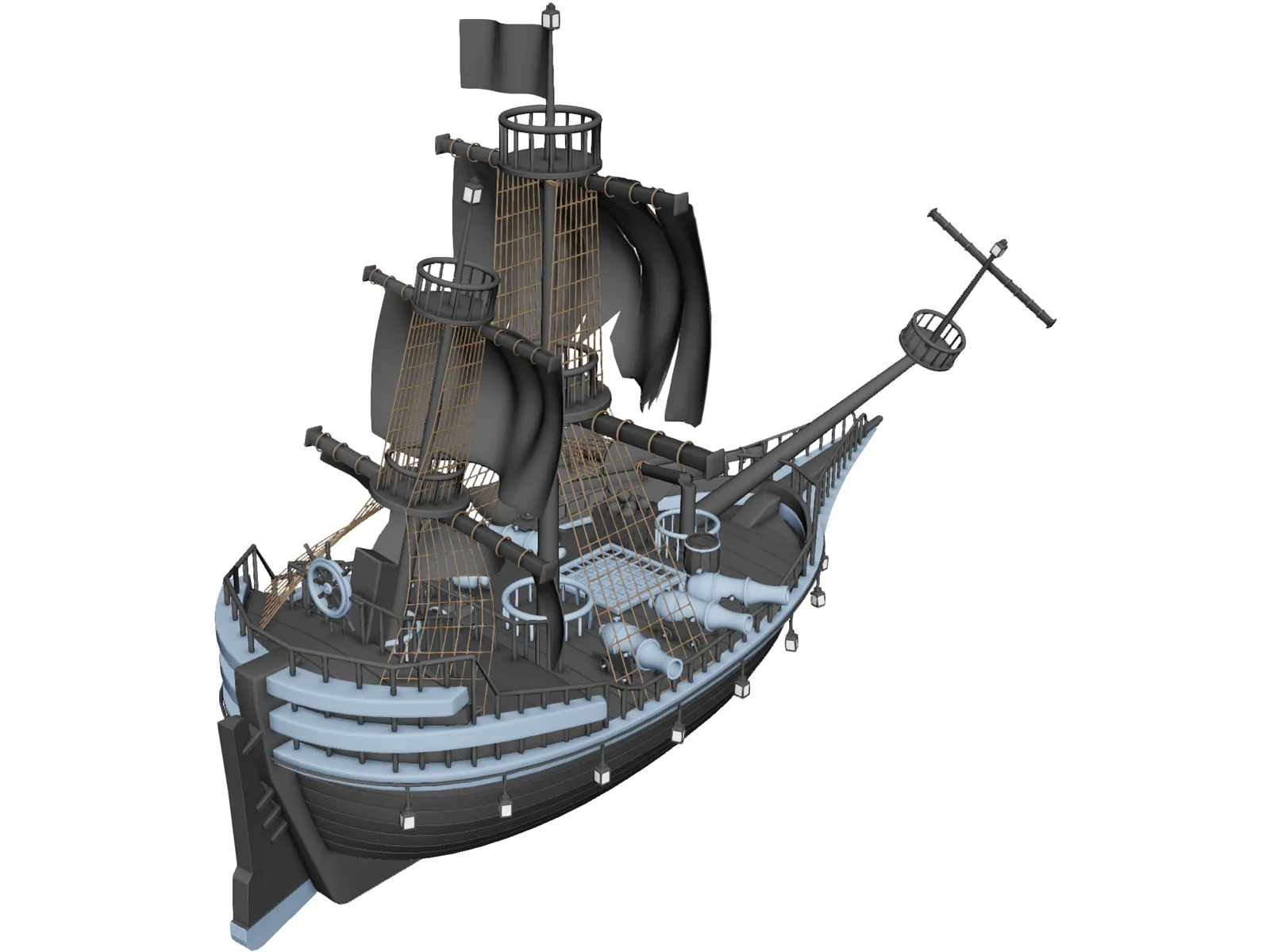 Pirates Galeon 3D Model