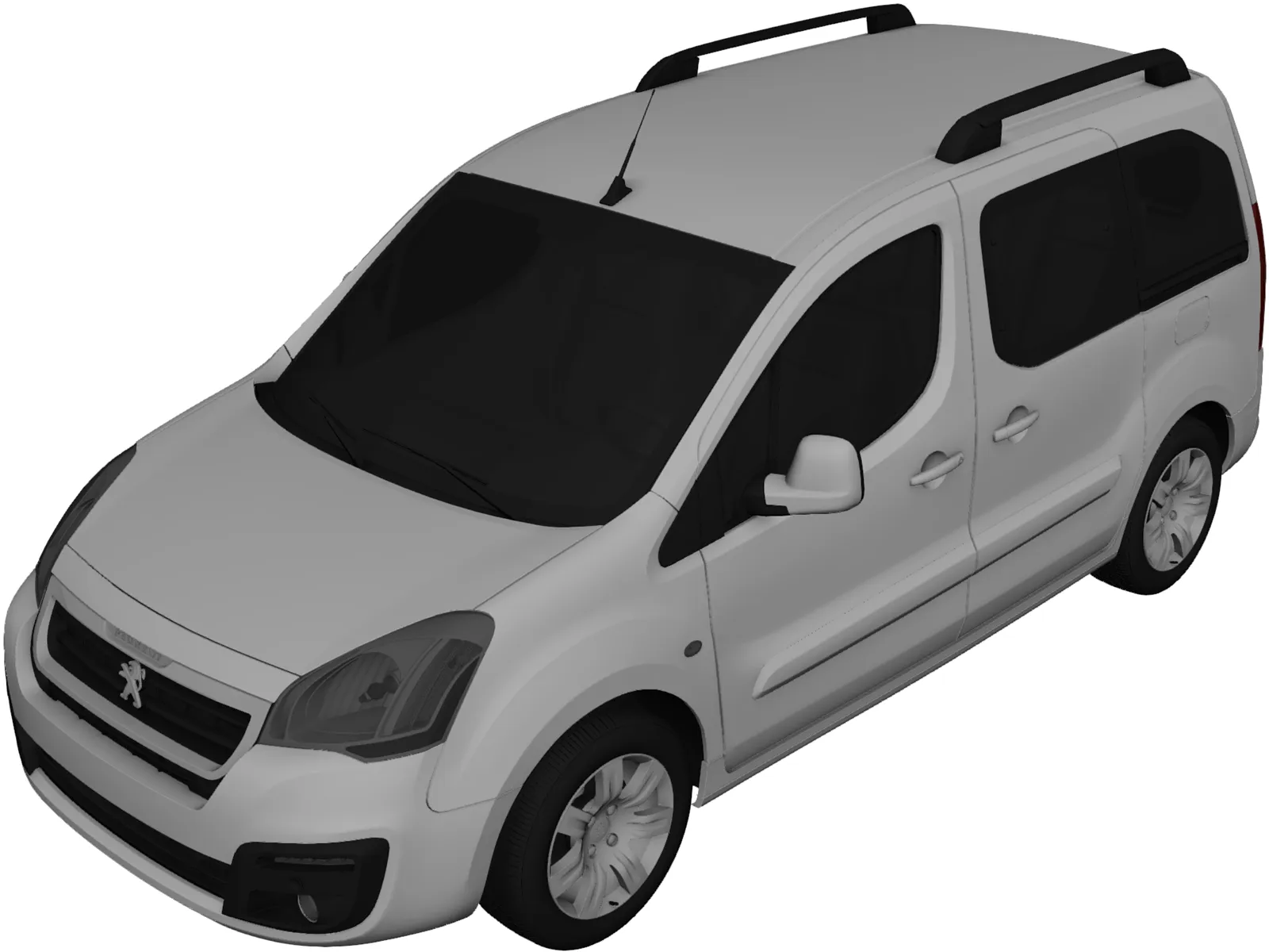 Peugeot Partner Tepee (2018) 3D Model