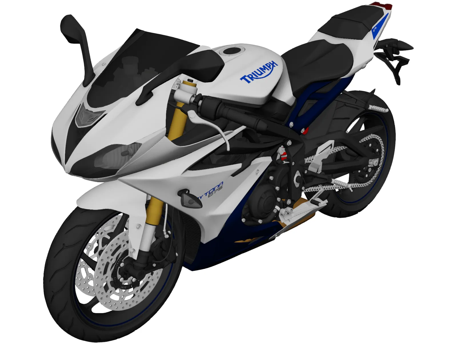 Triumph Daytona 675 (2014) 3D Model