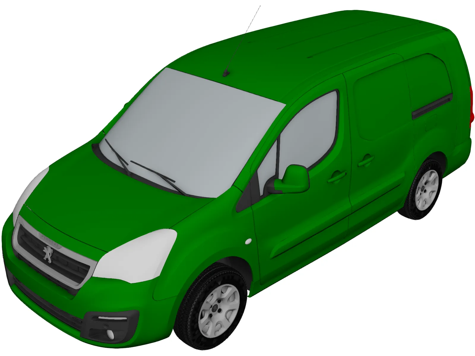 Peugeot Partner (2017) 3D Model