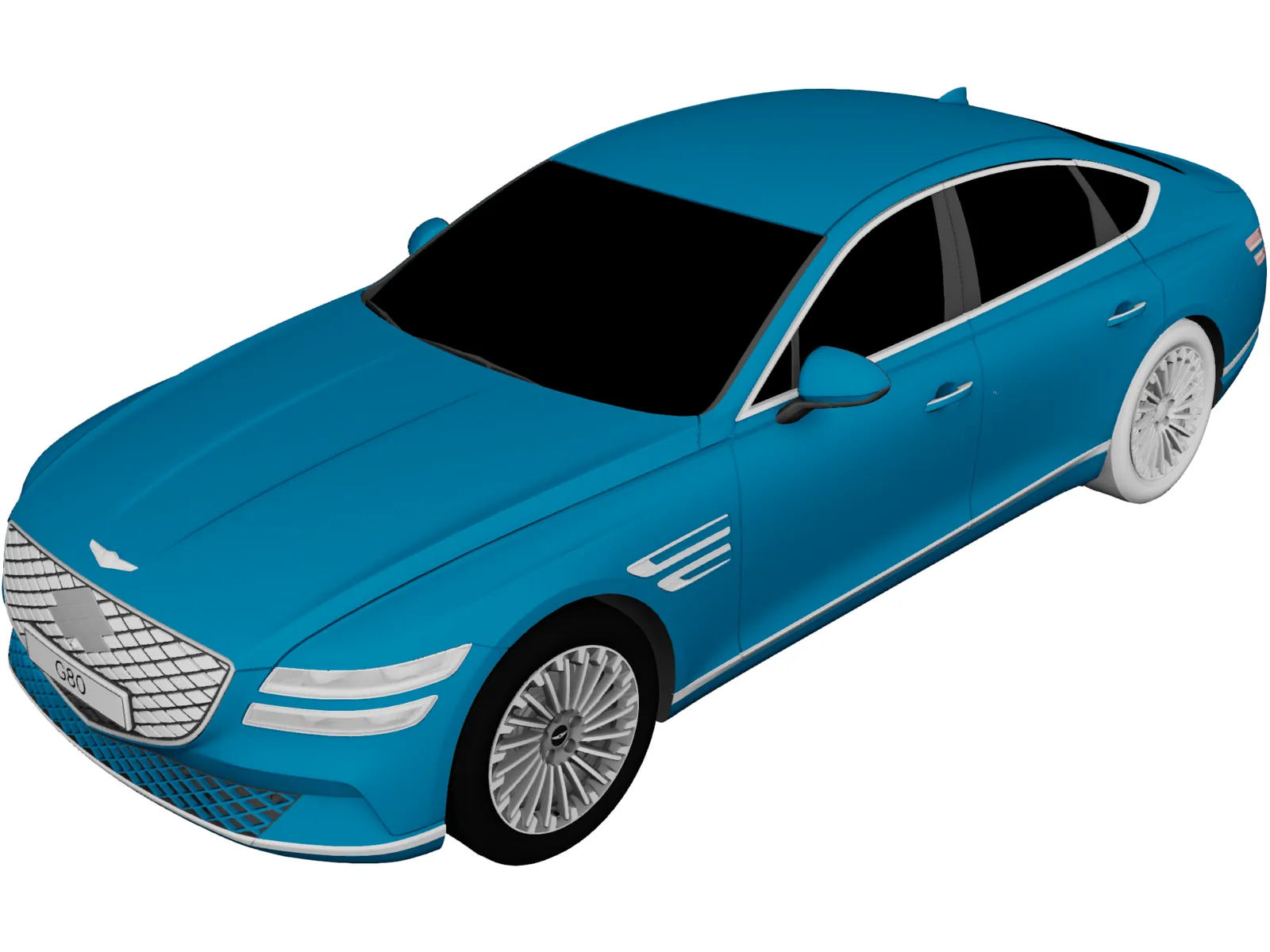 Hyundai Genesis G80 Electrified (2020) 3D Model