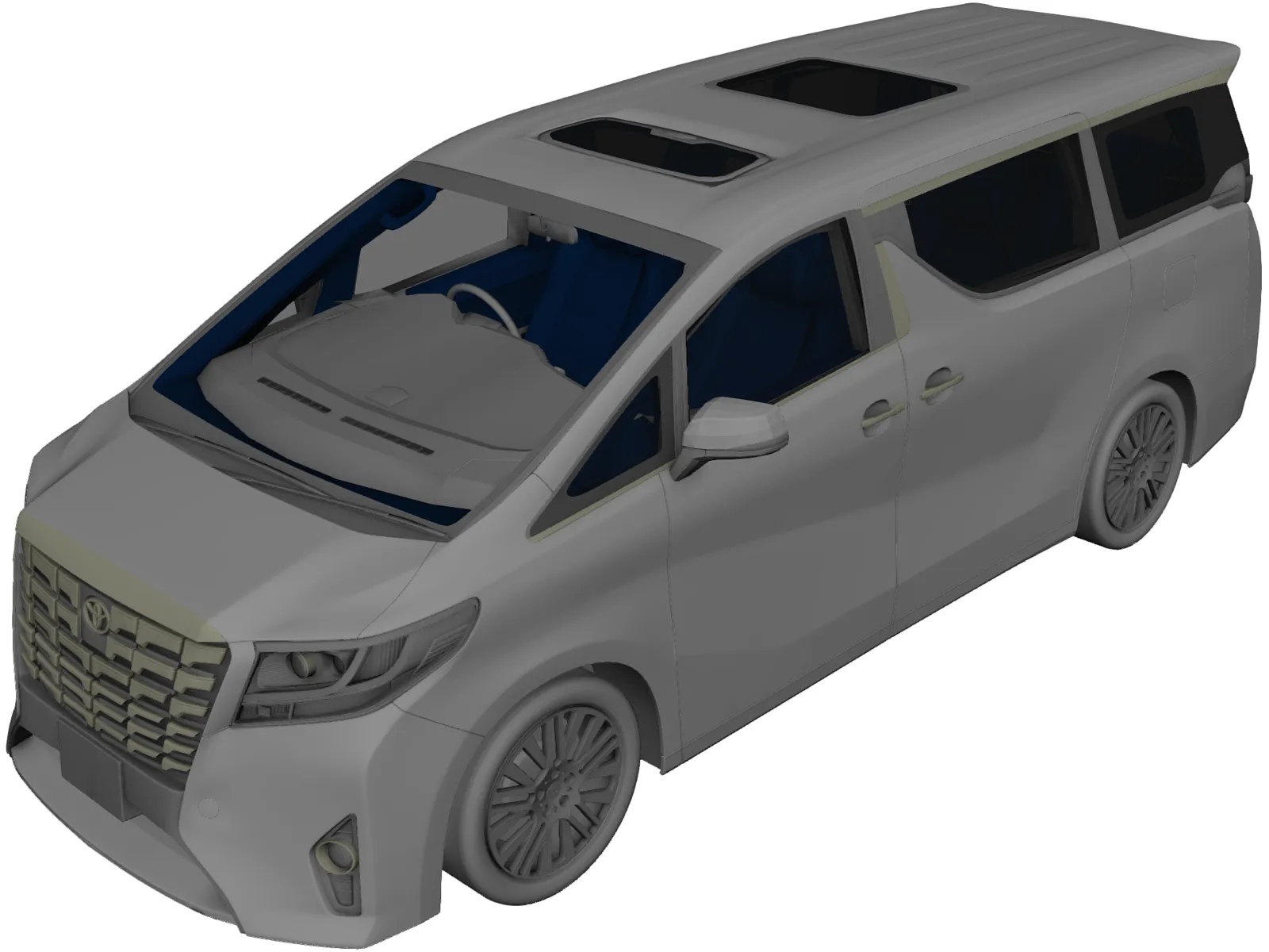 Toyota Alphard (2017) 3D Model