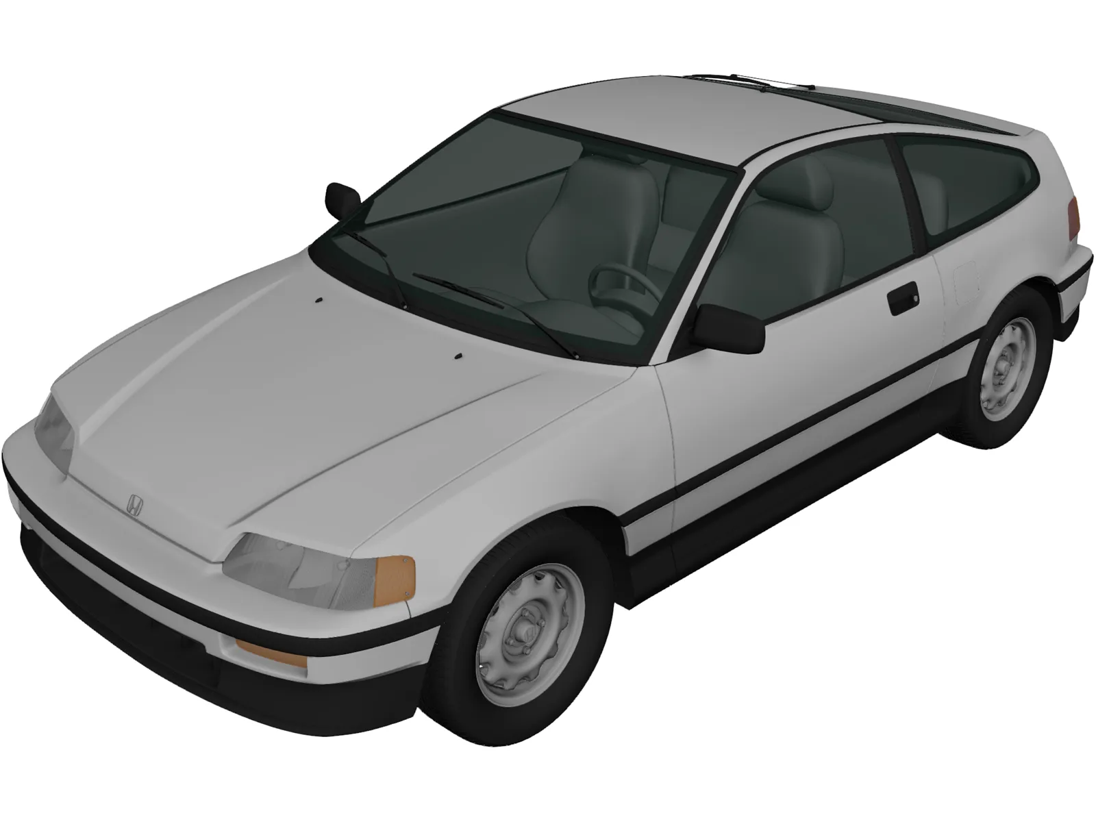 Honda CRX (1988) 3D Model