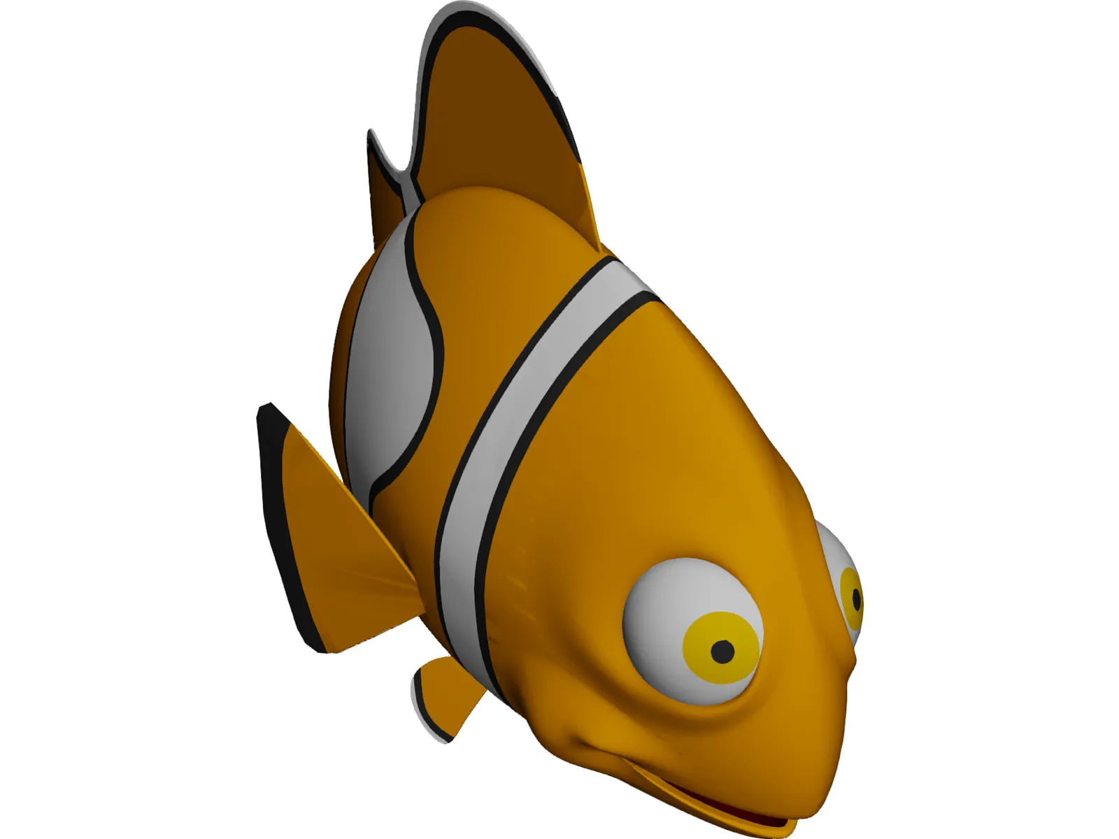 Nemo Fish Cartoon 3D Model