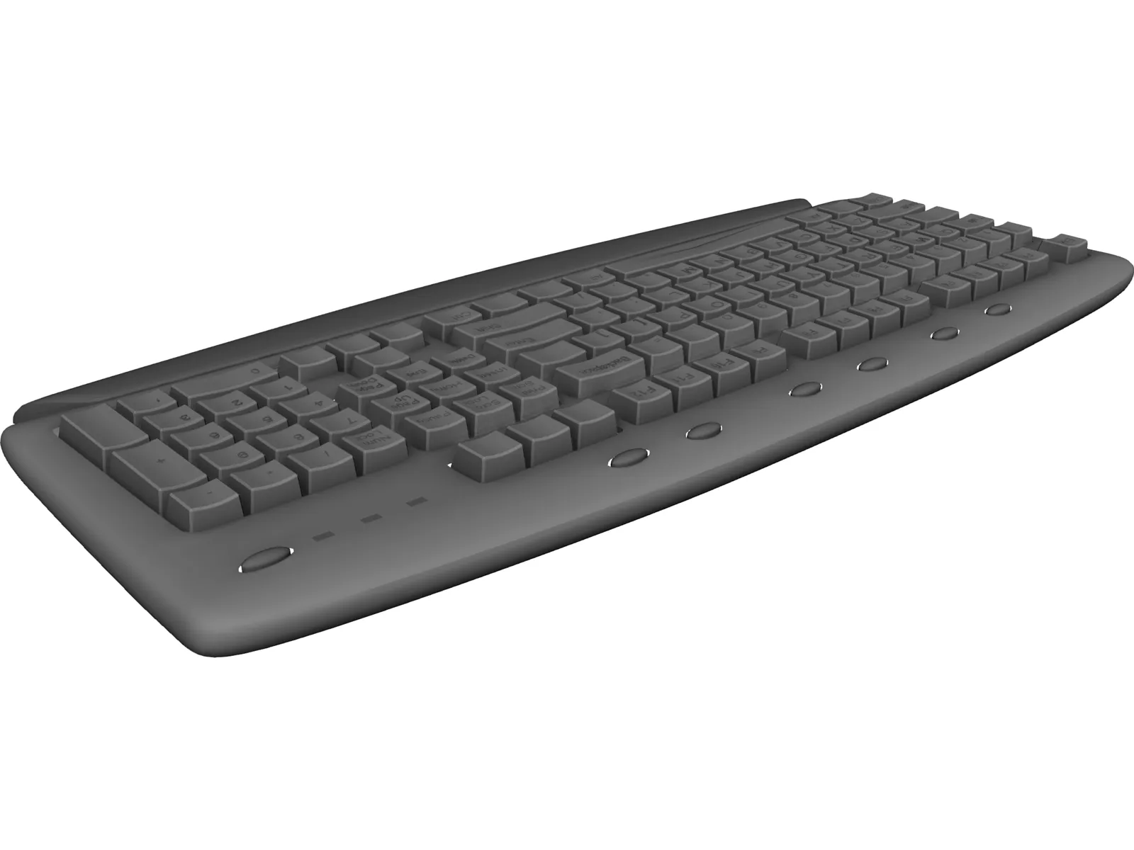 Computer Keyboard 3D Model