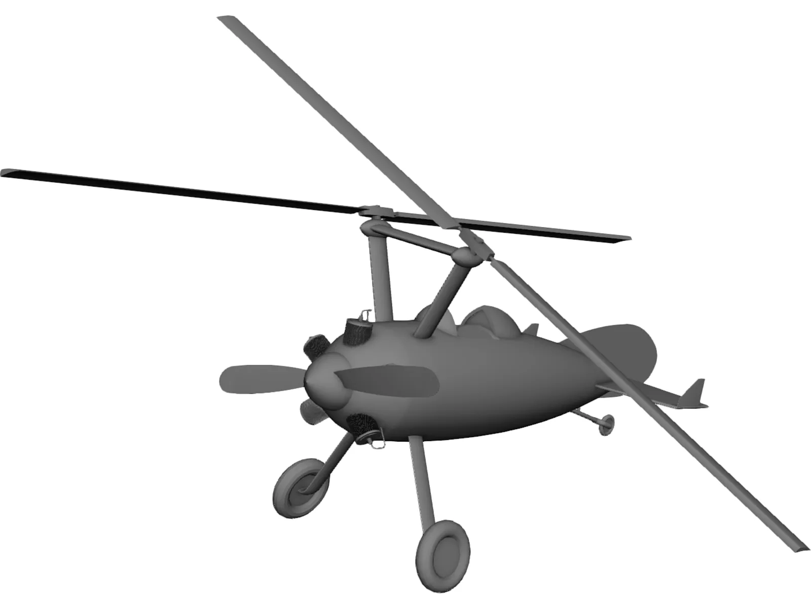 Autogyro Bushman 3D Model