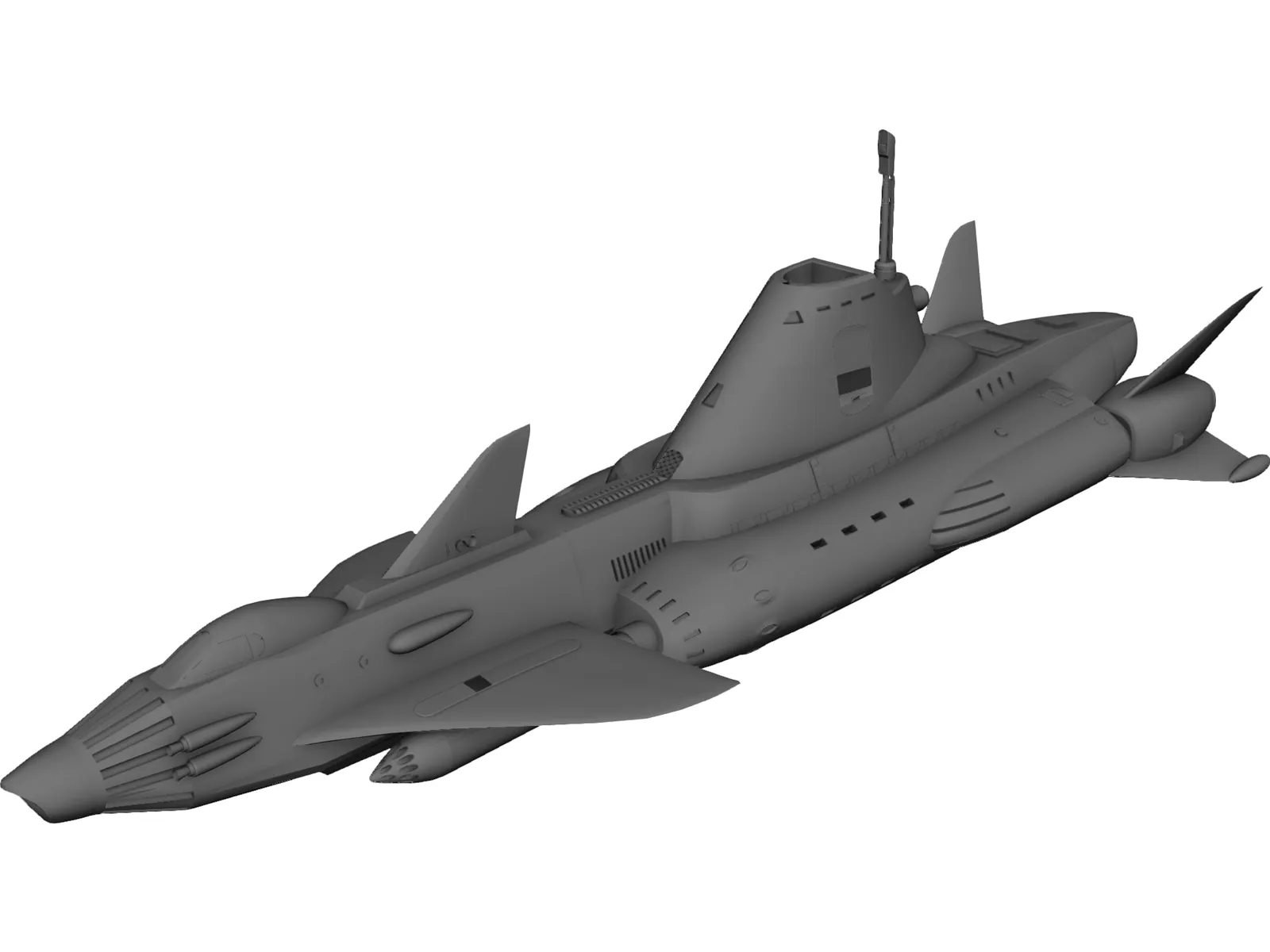UFO Skydiver 3D Model