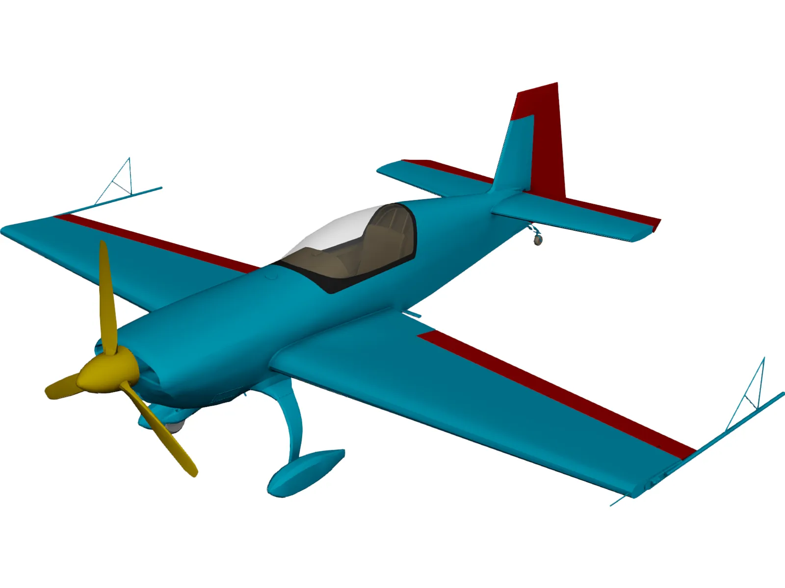 Extra 300L 3D Model