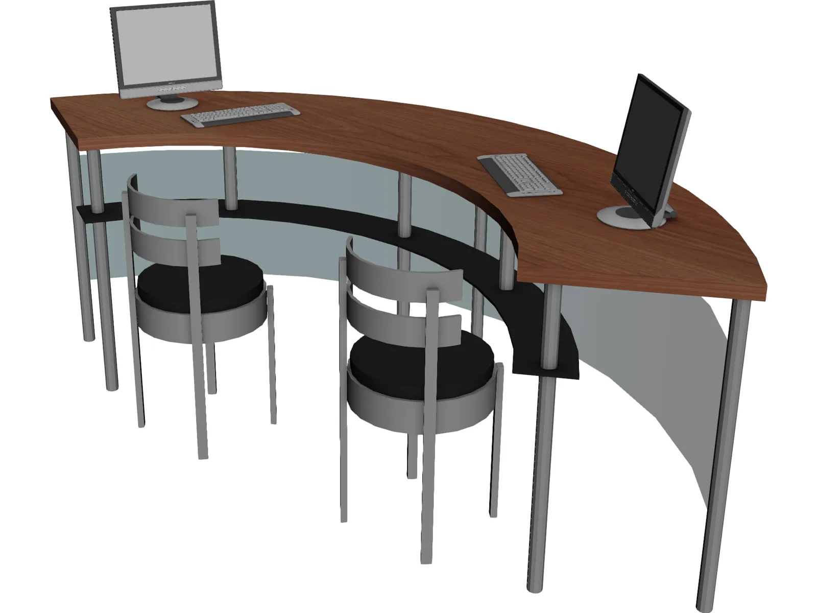 Information Desk 3D Model