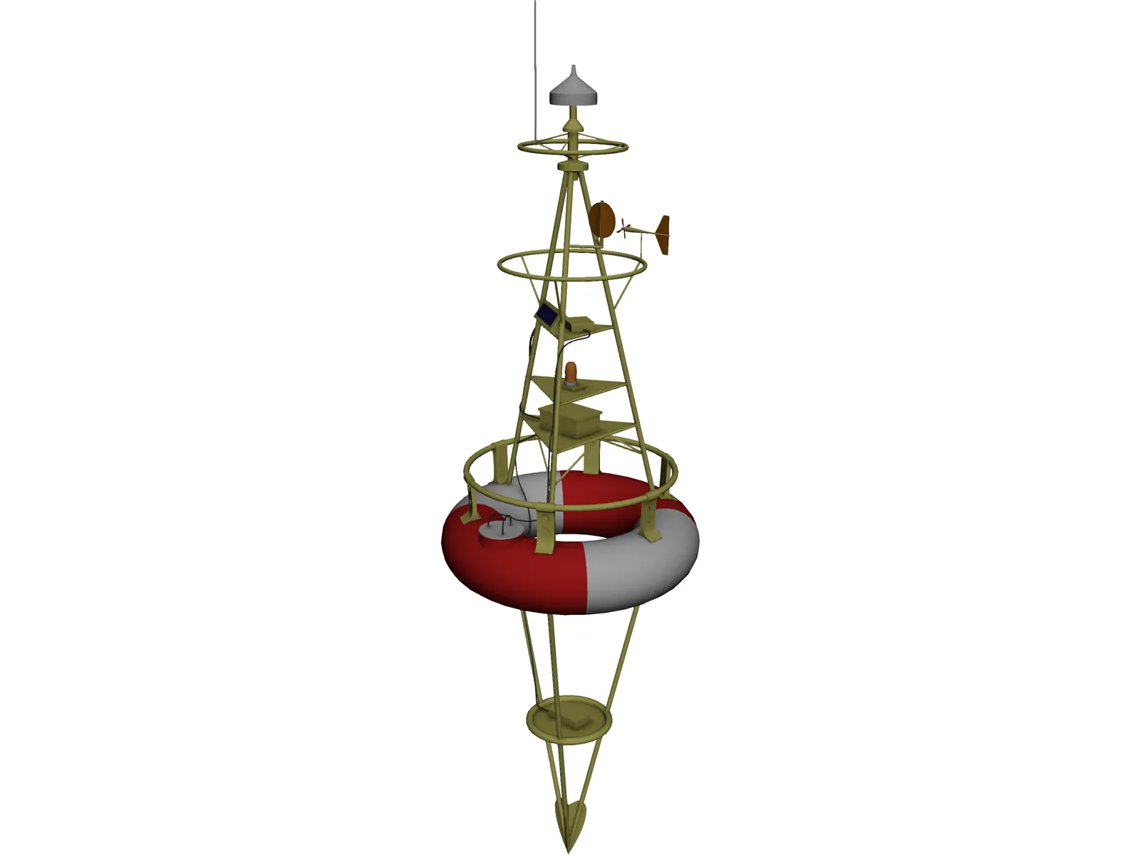 Harbor Buoy 3D Model