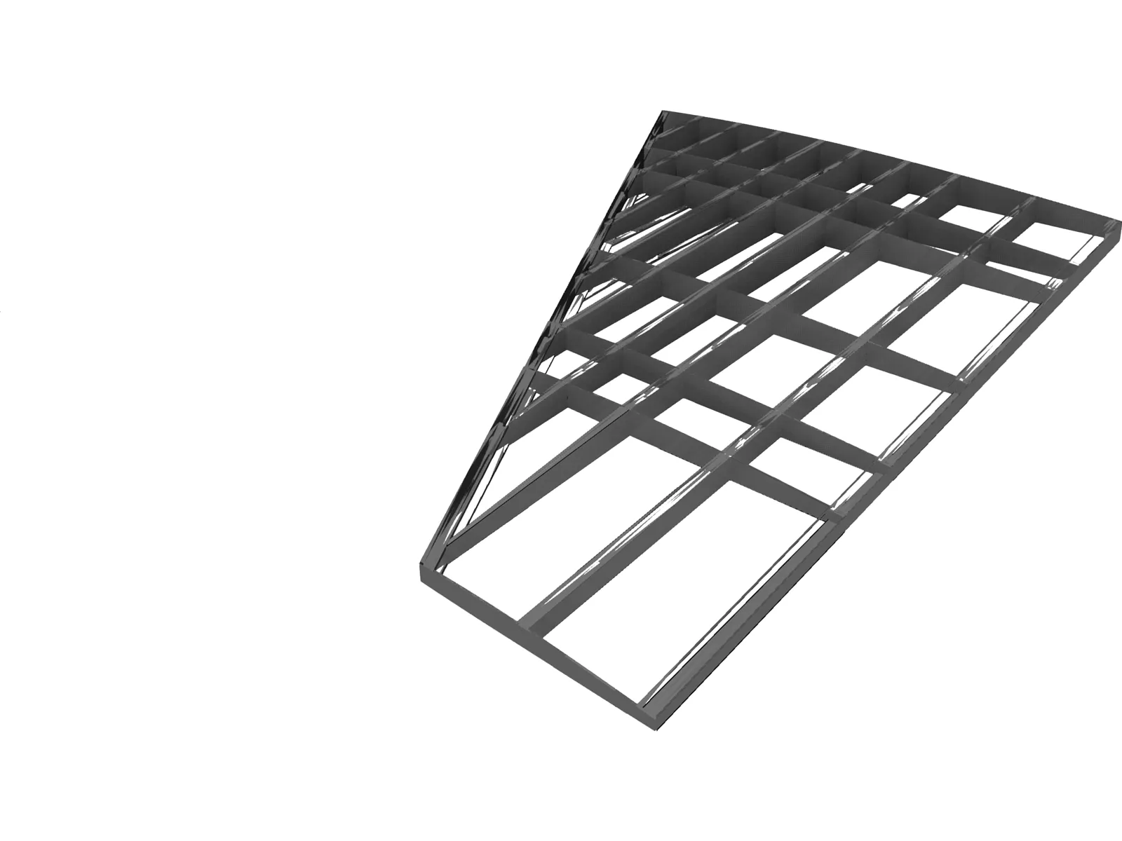 F-16 Wing Structure 3D Model