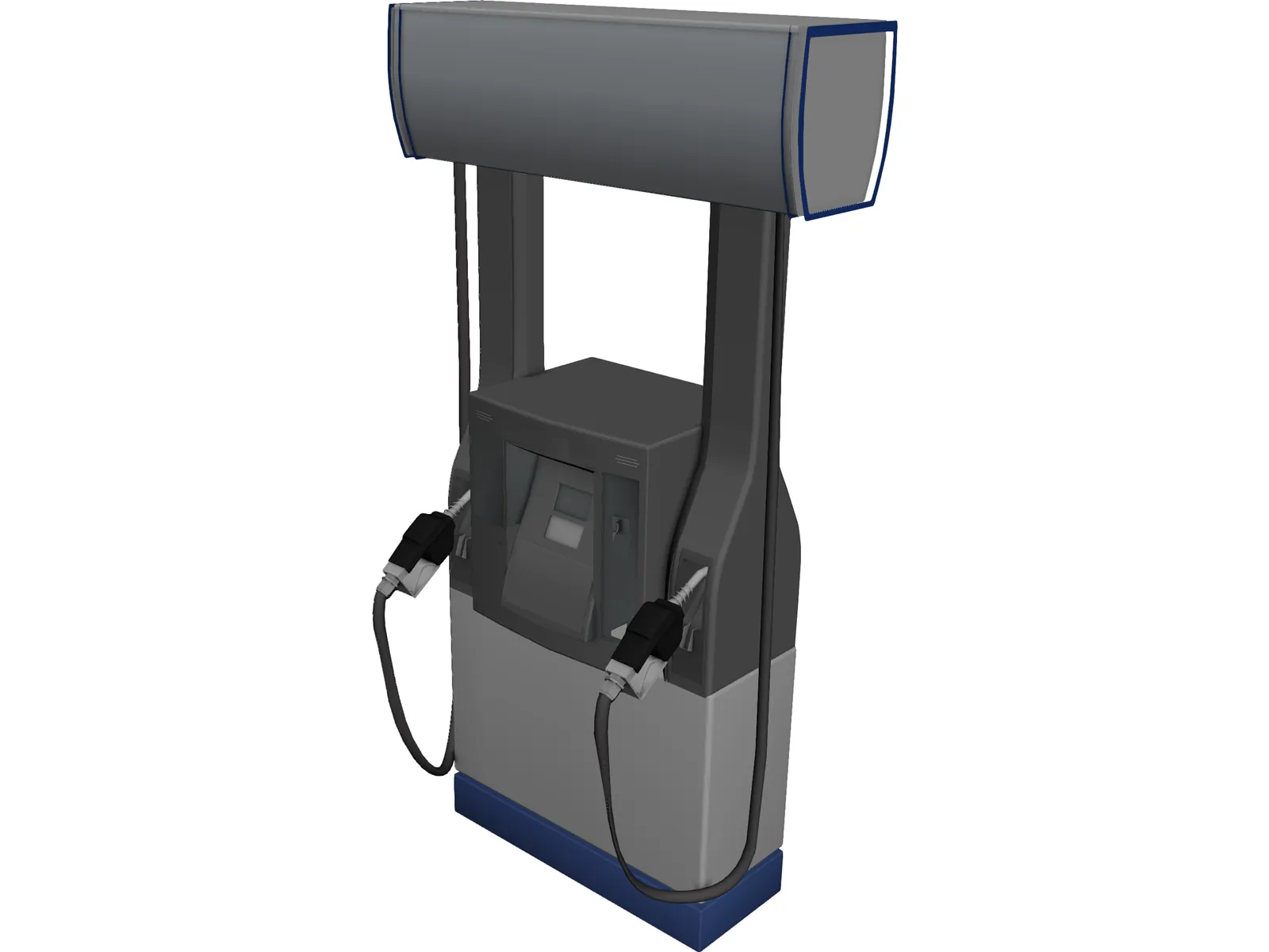 Chevron Gas Pump 3D Model