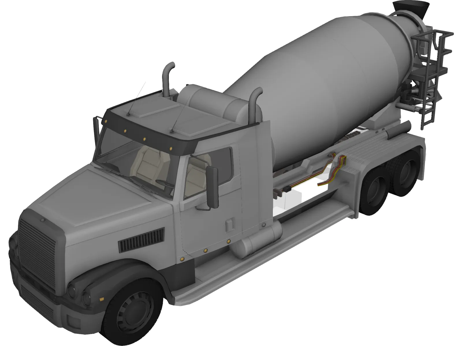 Truck Mixer 3D Model