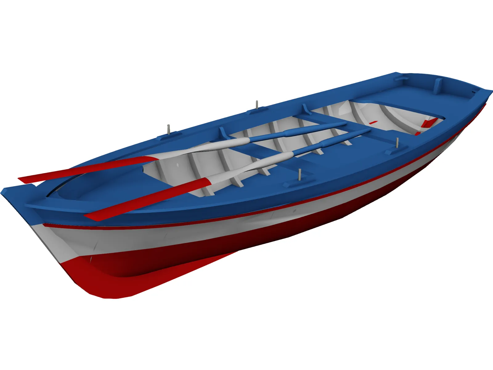 Wooden Boat 3D Model