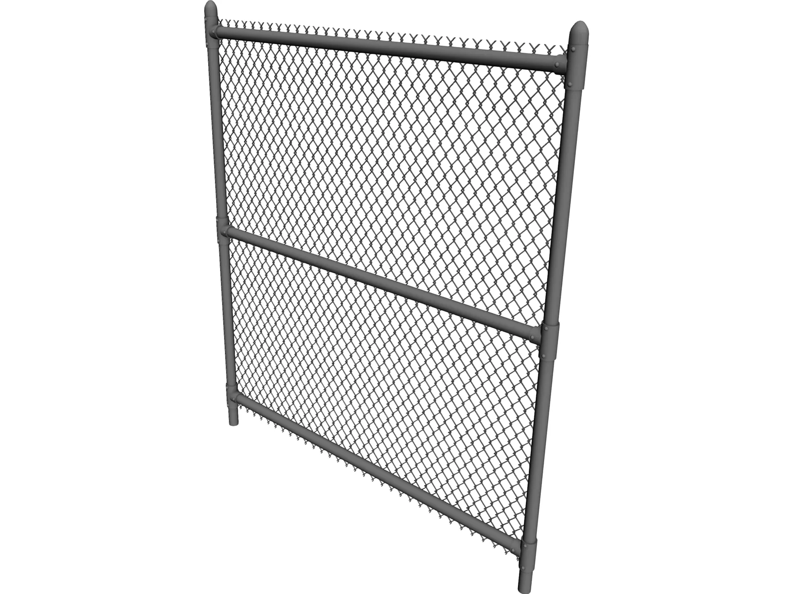 Chain Link Fence 3D Model
