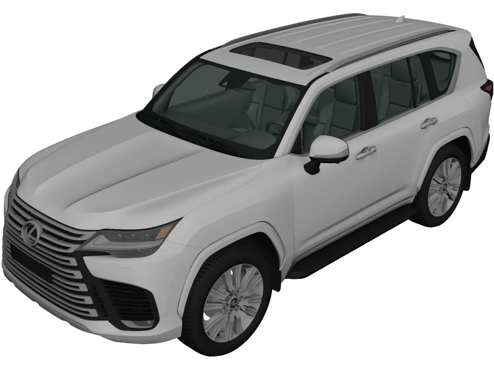 Lexus LX600 (2021) 3D Model