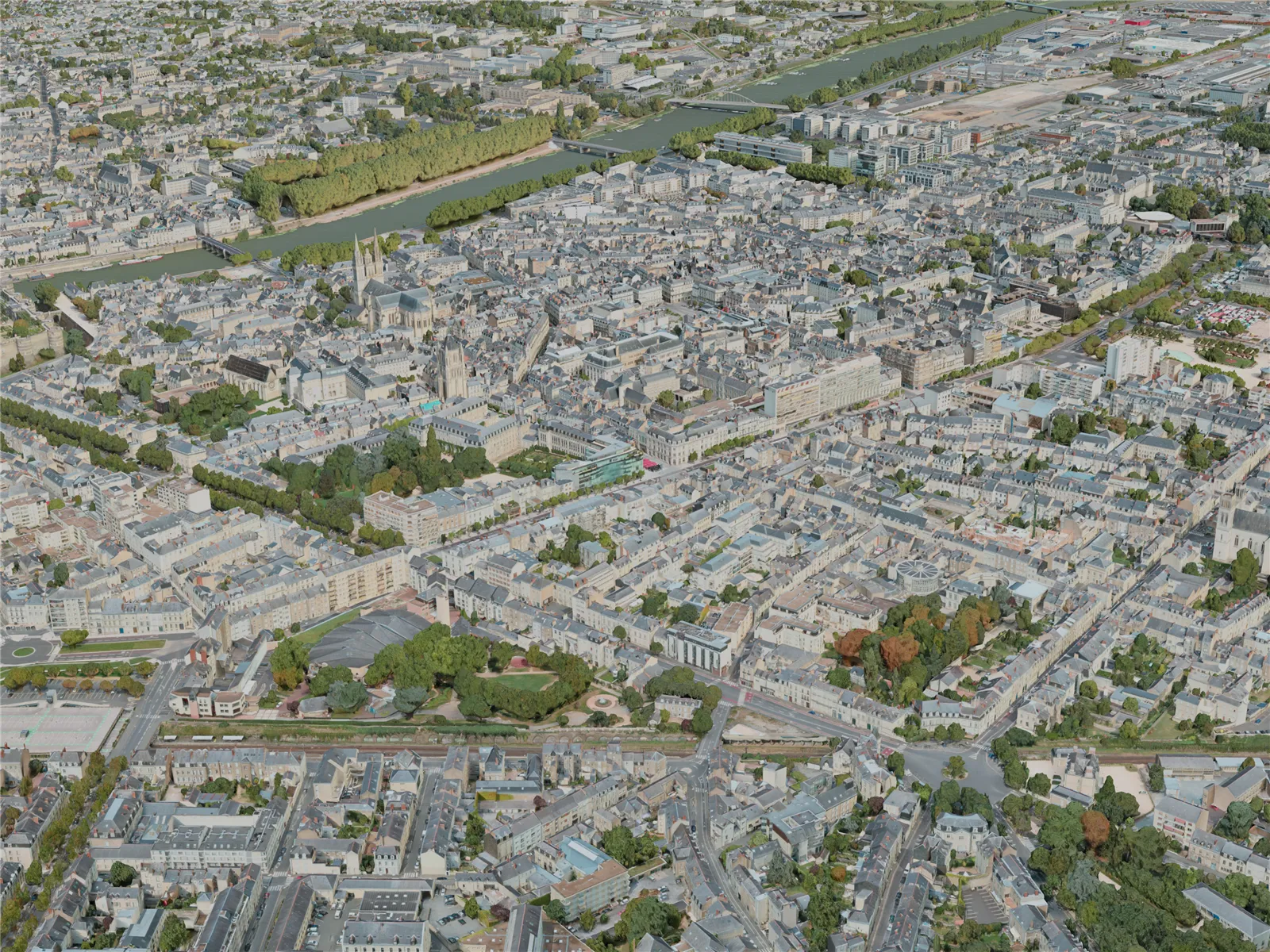 Angers City, France (2021) 3D Model