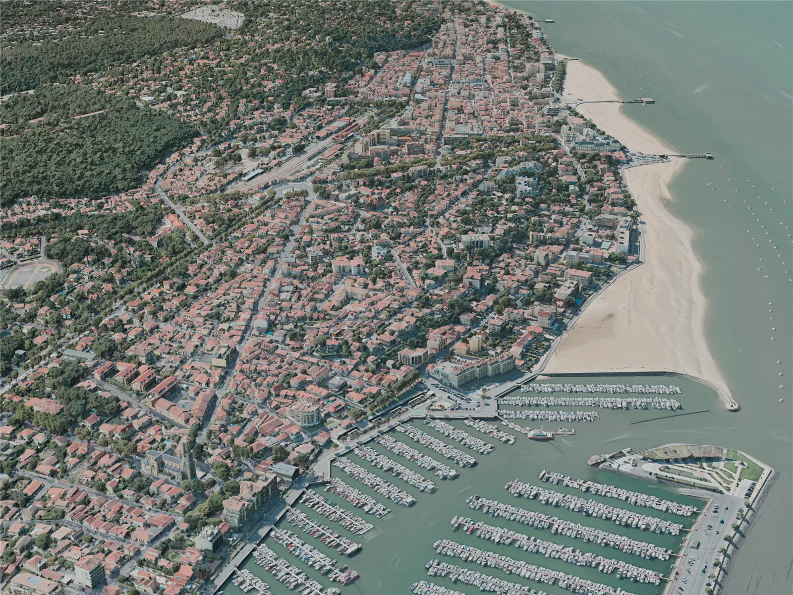 Arcachon City, France (2021) 3D Model