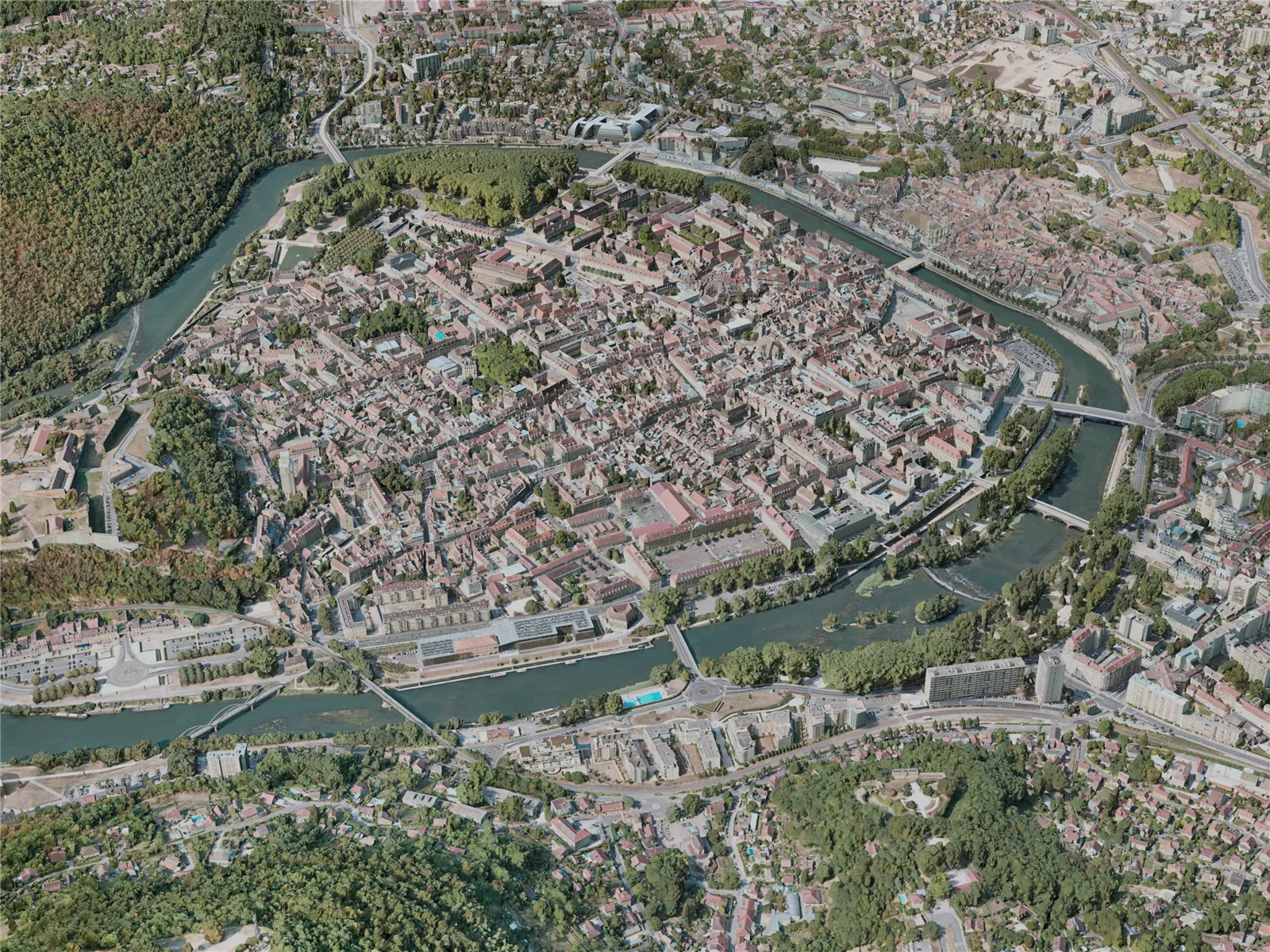 Besancon City, France (2021) 3D Model