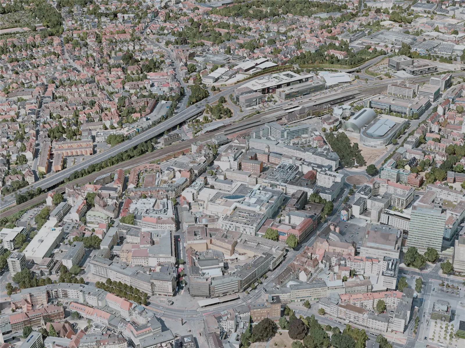 Bielefeld City, Germany (2021) 3D Model