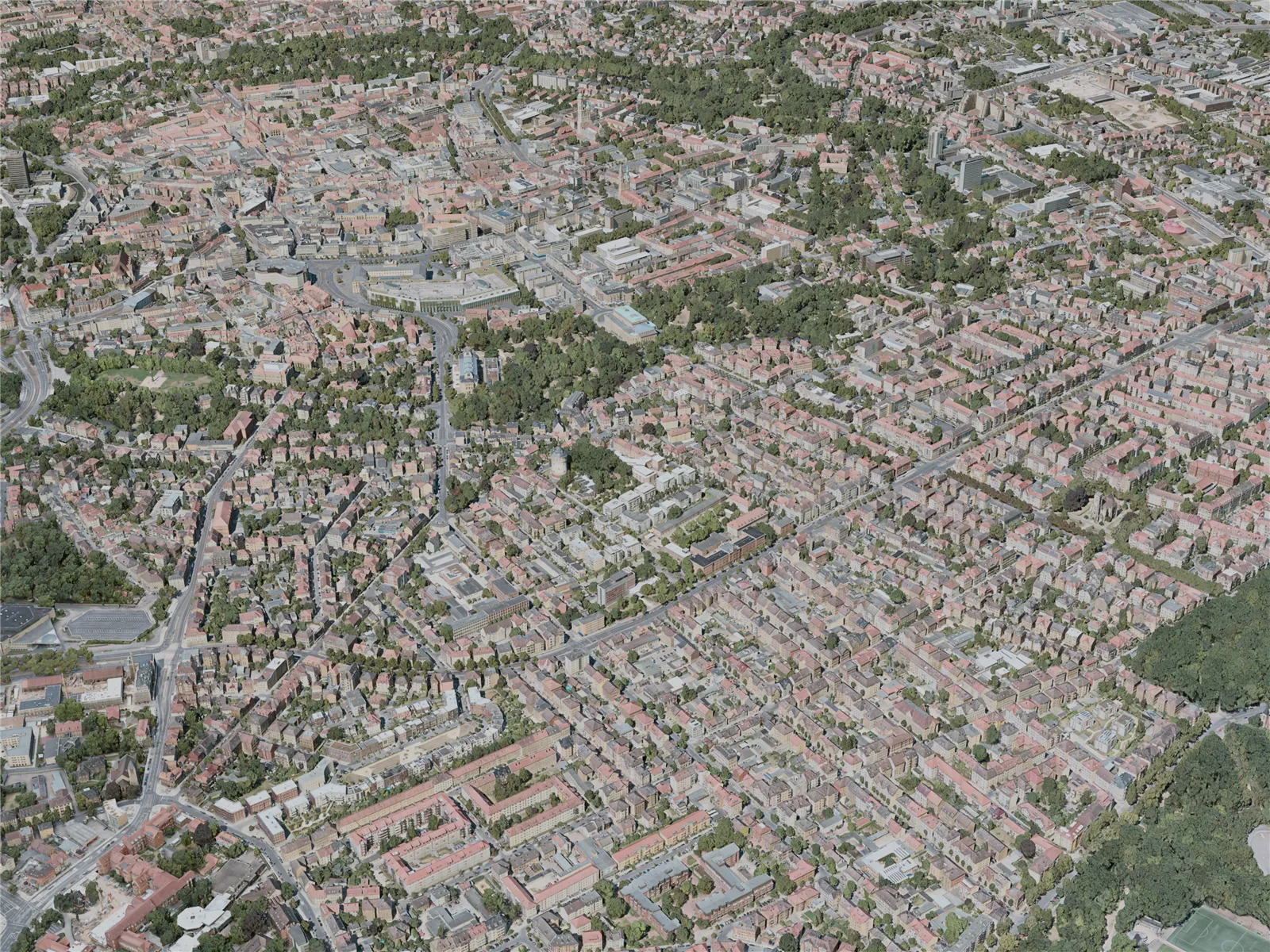 Braunschweig City, Germany (2021) 3D Model